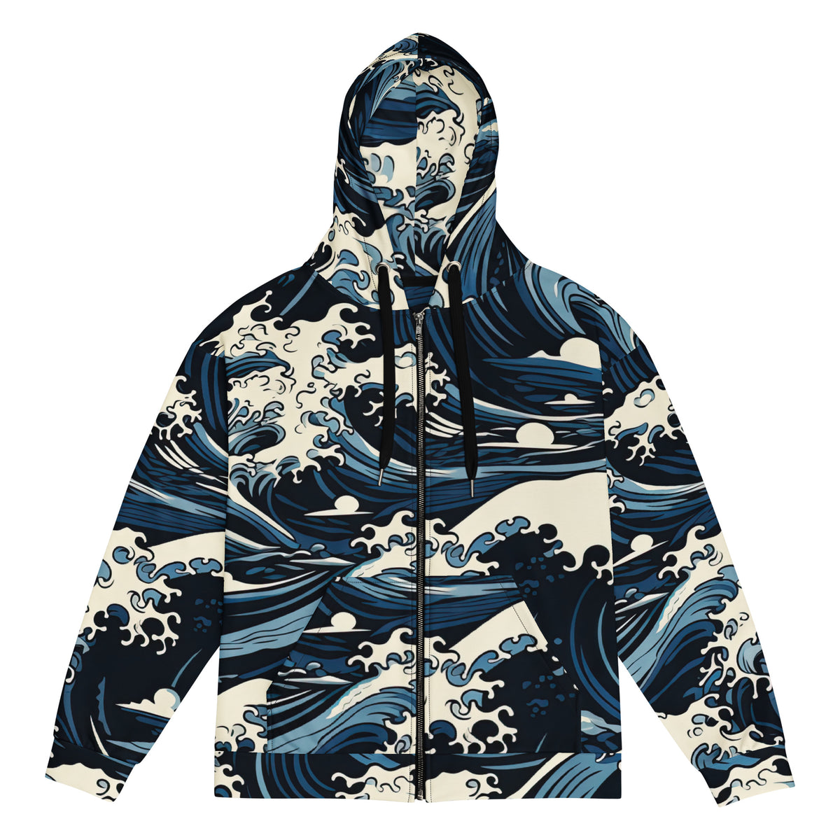 Great Waves zip hoodie