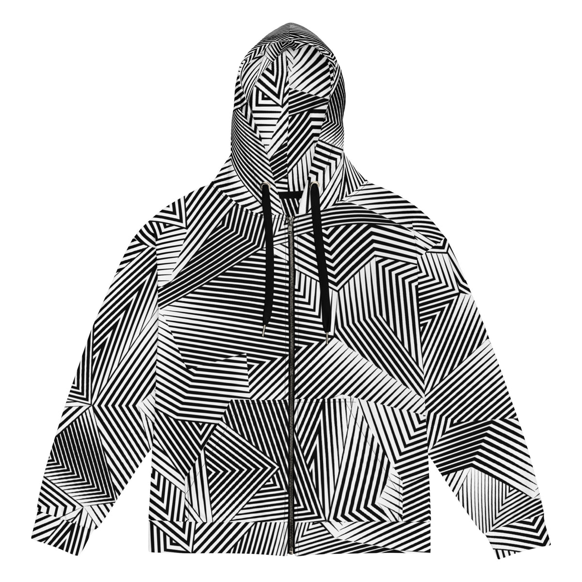 Dazzle naval camouflage zip hoodie, front view