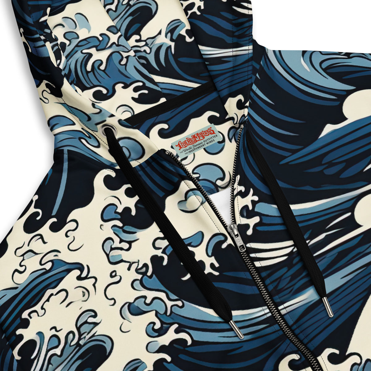 Great Waves zip hoodie