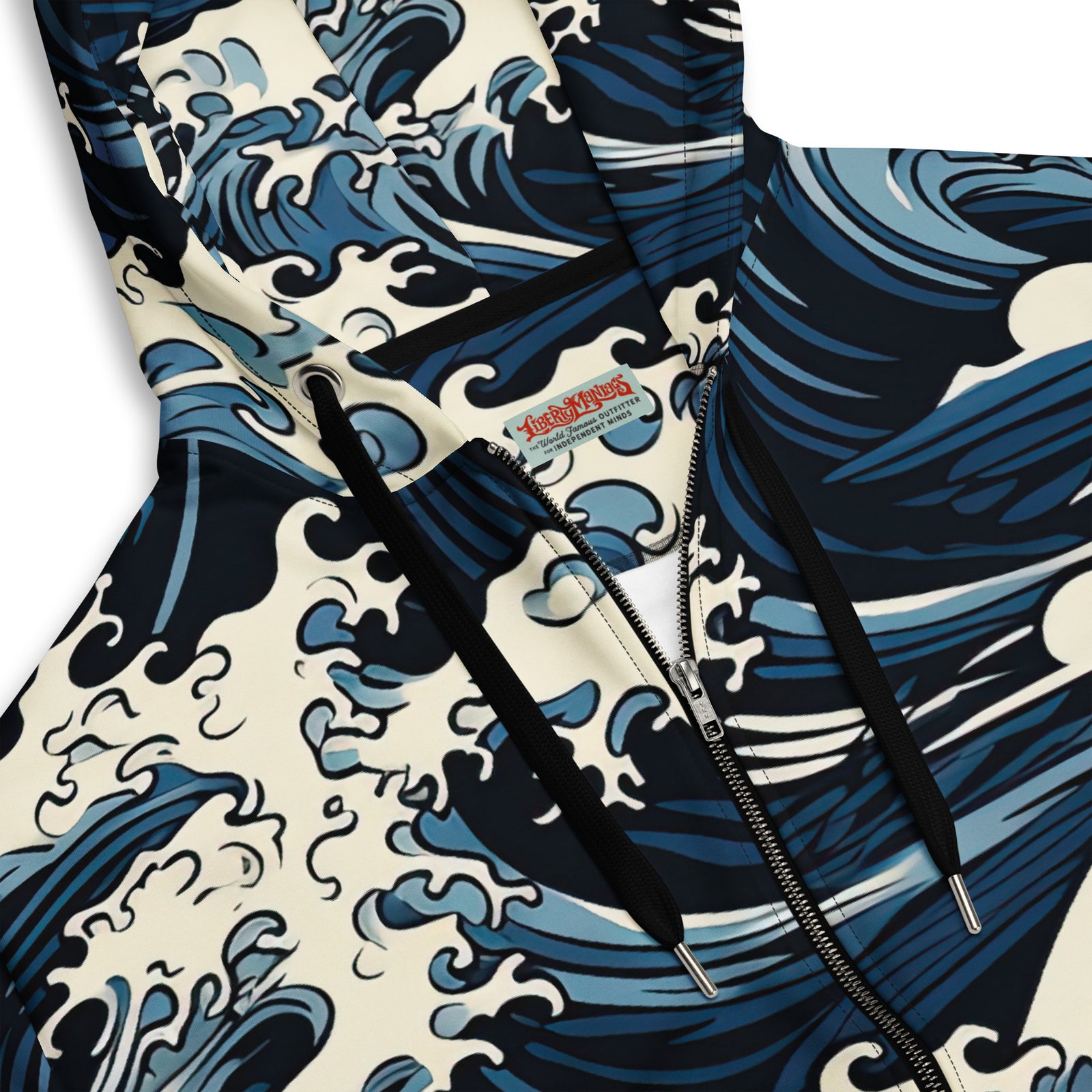 Great Waves zip hoodie