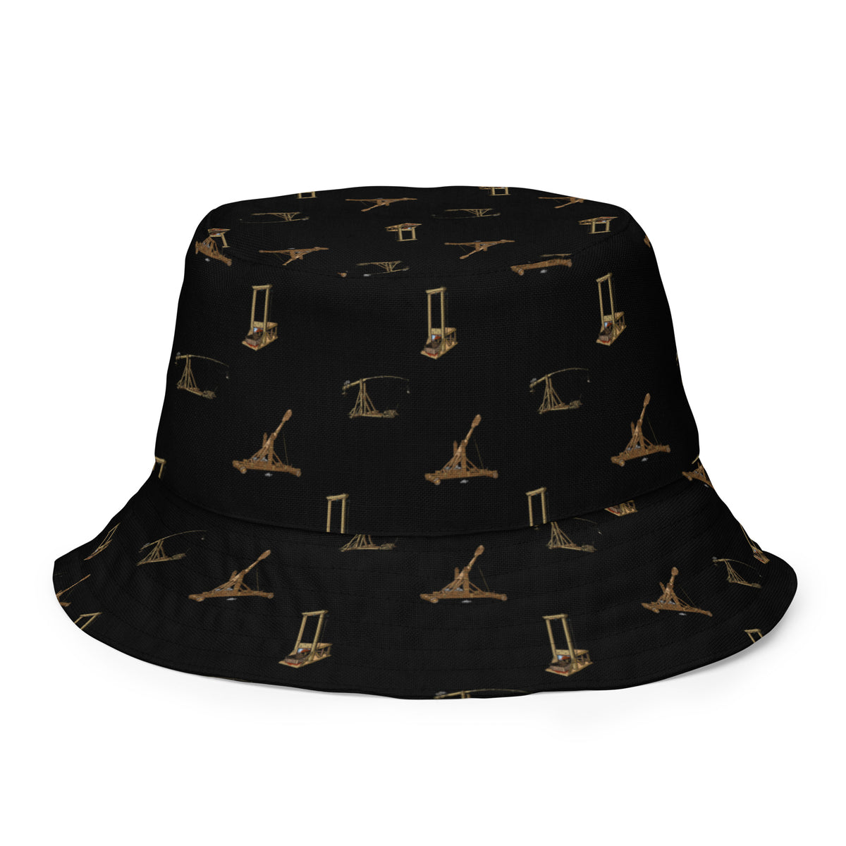Catapults Trebuchets and Guillotines Liberty Maniacs Reversible bucket hat