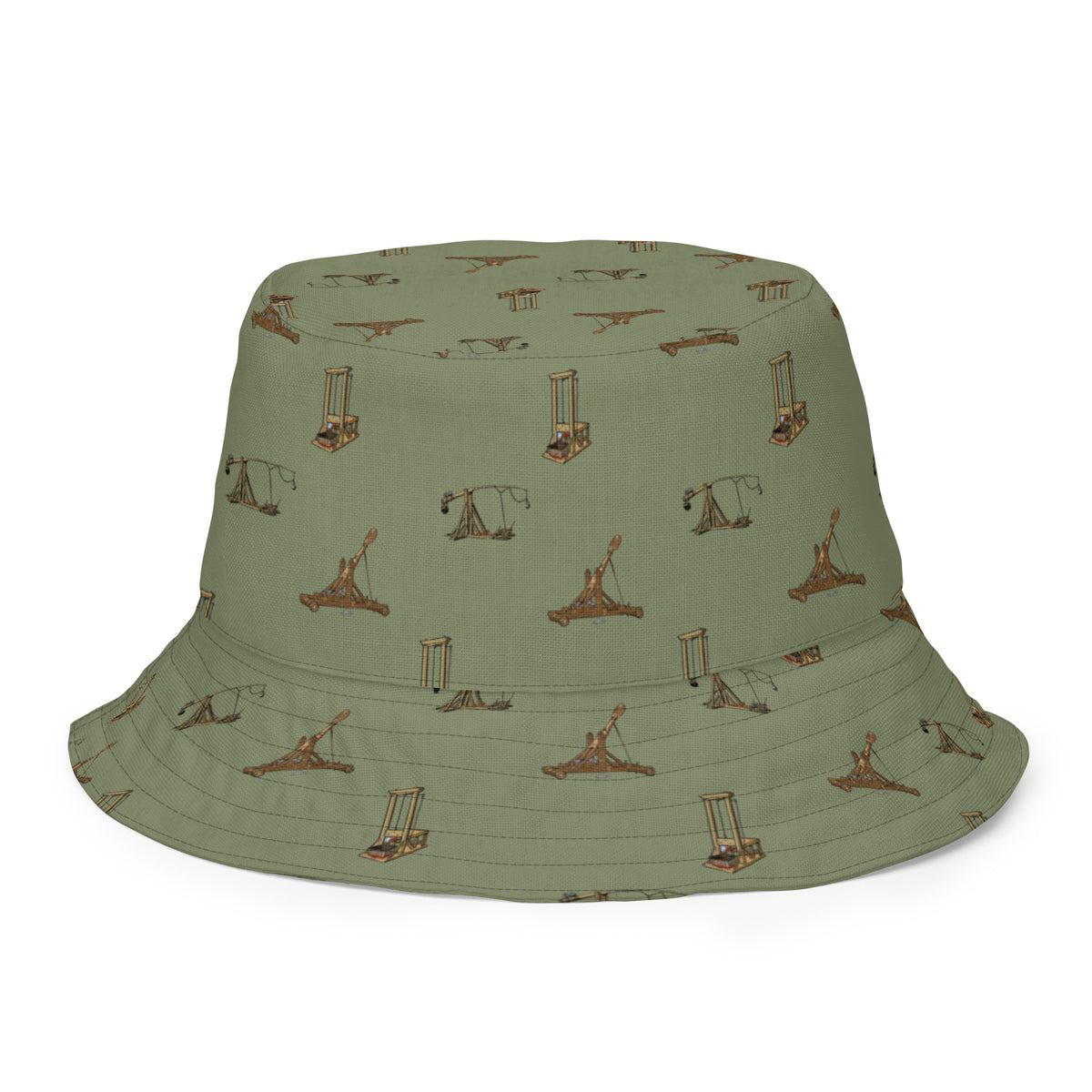Catapults Trebuchets and Guillotines Liberty Maniacs Reversible bucket hat