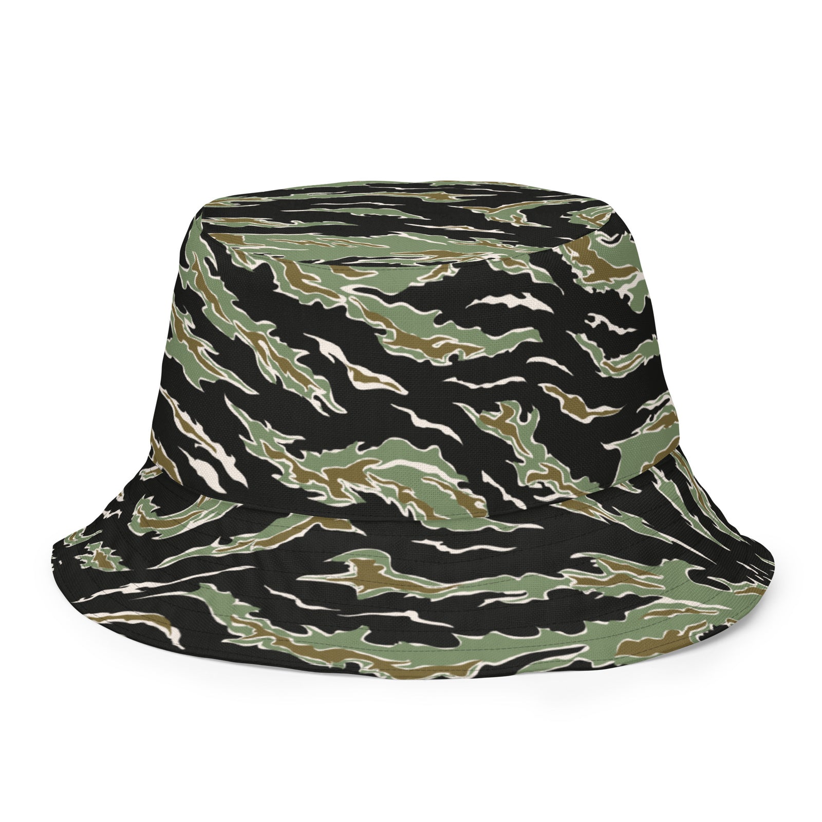 Tiger Stripe Jungle Camouflage Reversible bucket hat