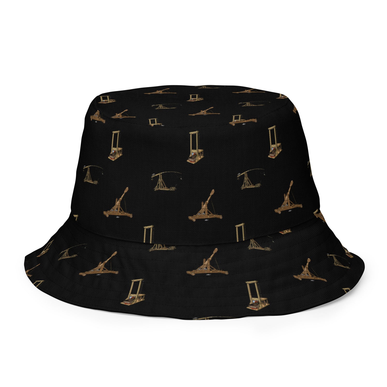 Catapults Trebuchets and Guillotines Liberty Maniacs Reversible bucket hat