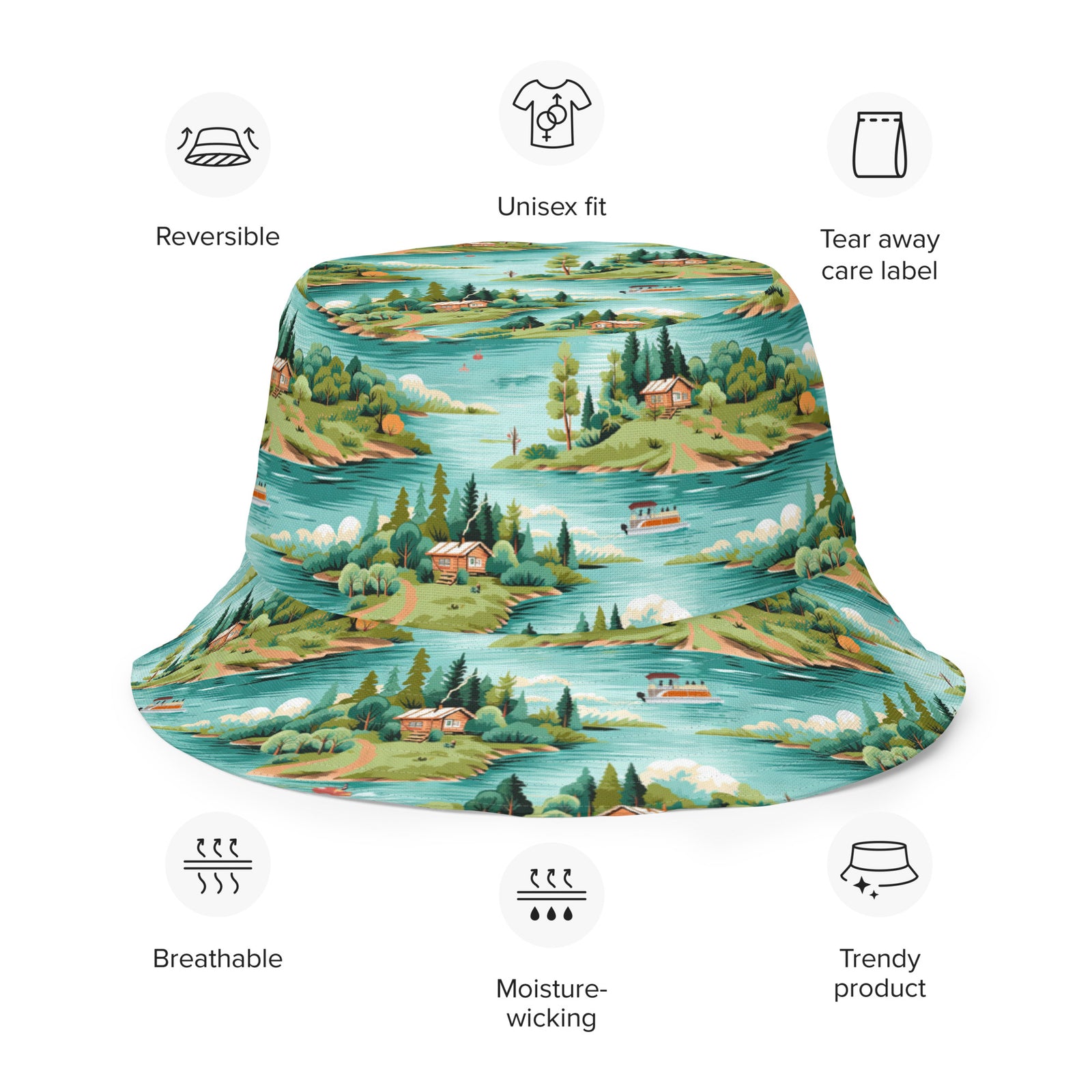 Up North Reversible Bucket Hat