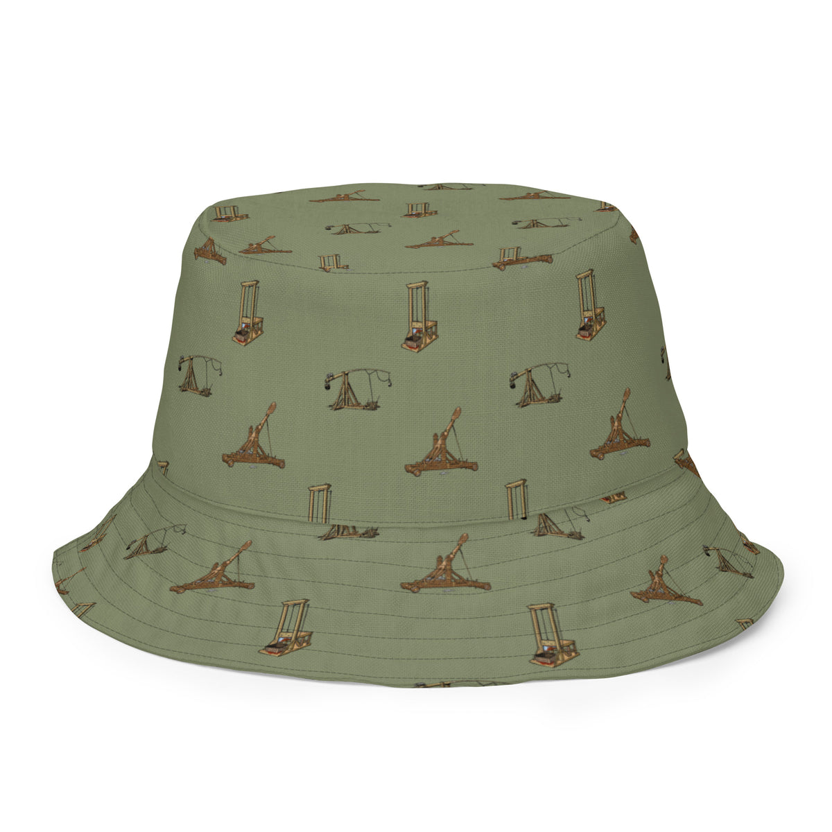 Catapults Trebuchets and Guillotines Liberty Maniacs Reversible bucket hat