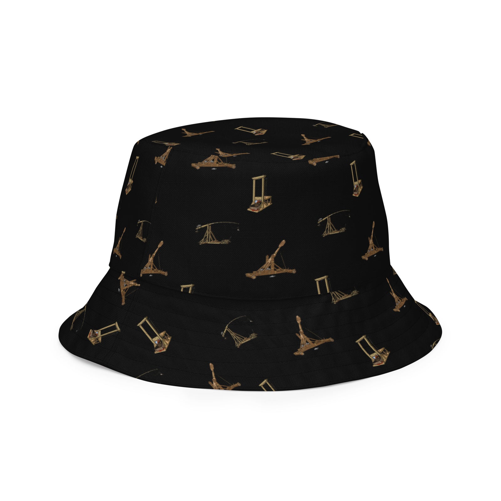 Catapults Trebuchets and Guillotines Liberty Maniacs Reversible bucket hat