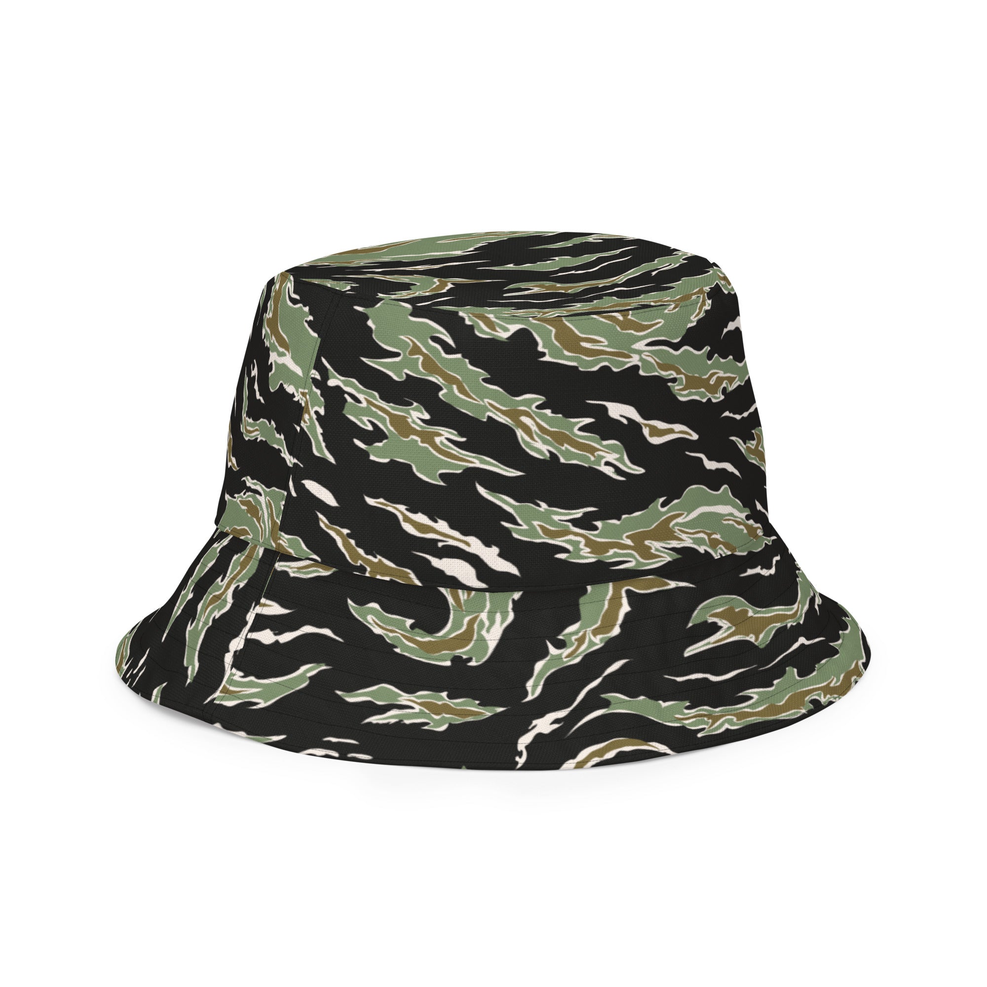 Tiger Stripe Jungle Camouflage Reversible bucket hat