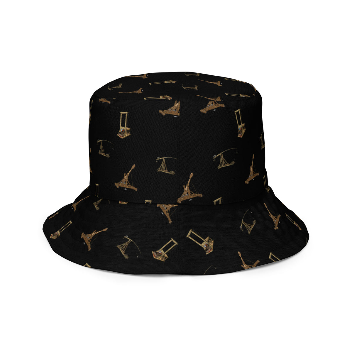 Catapults Trebuchets and Guillotines Liberty Maniacs Reversible bucket hat