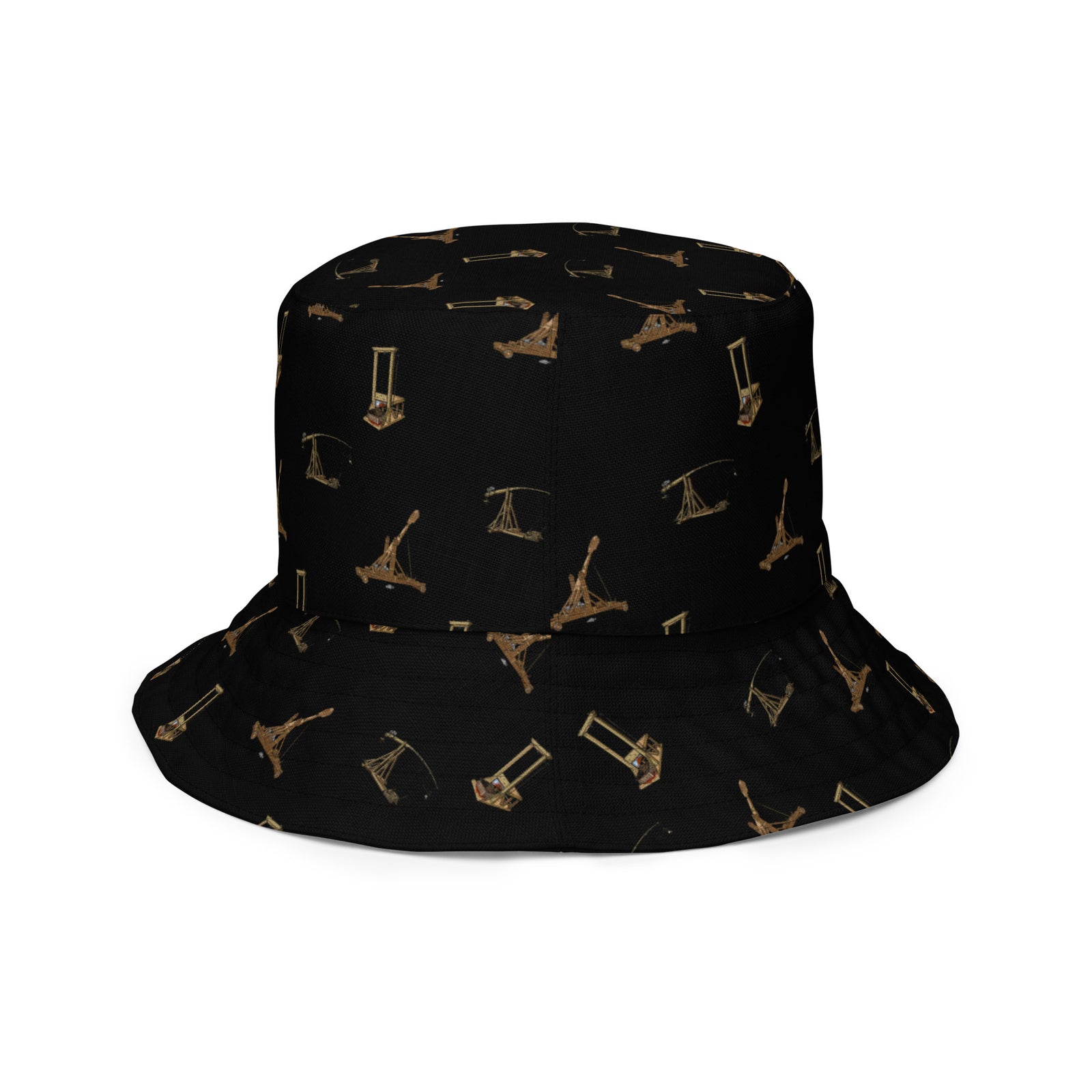 Catapults Trebuchets and Guillotines Liberty Maniacs Reversible bucket hat