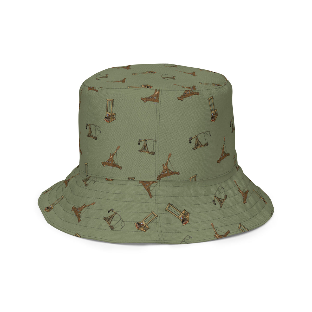 Catapults Trebuchets and Guillotines Liberty Maniacs Reversible bucket hat
