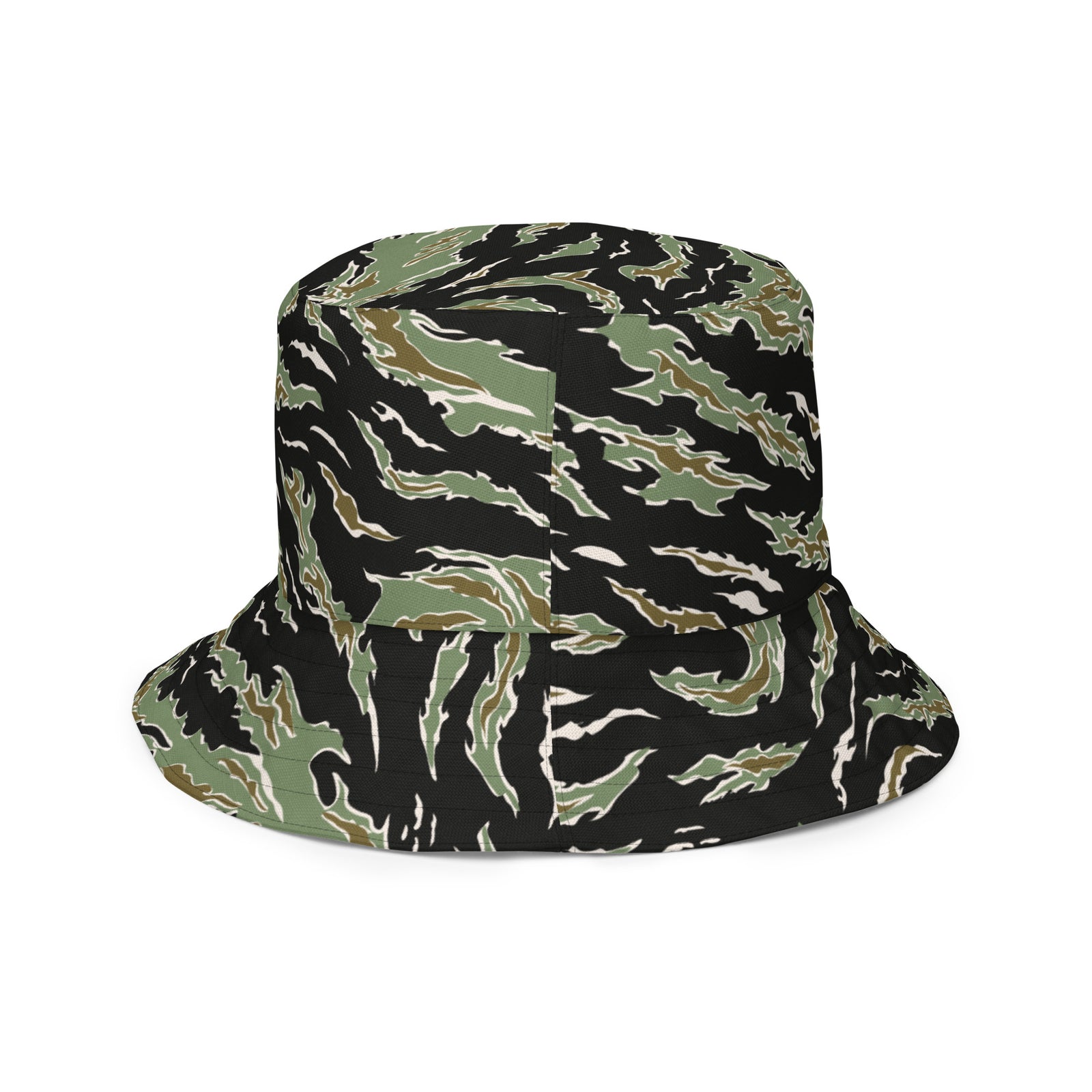 Tiger Stripe Jungle Camouflage Reversible bucket hat