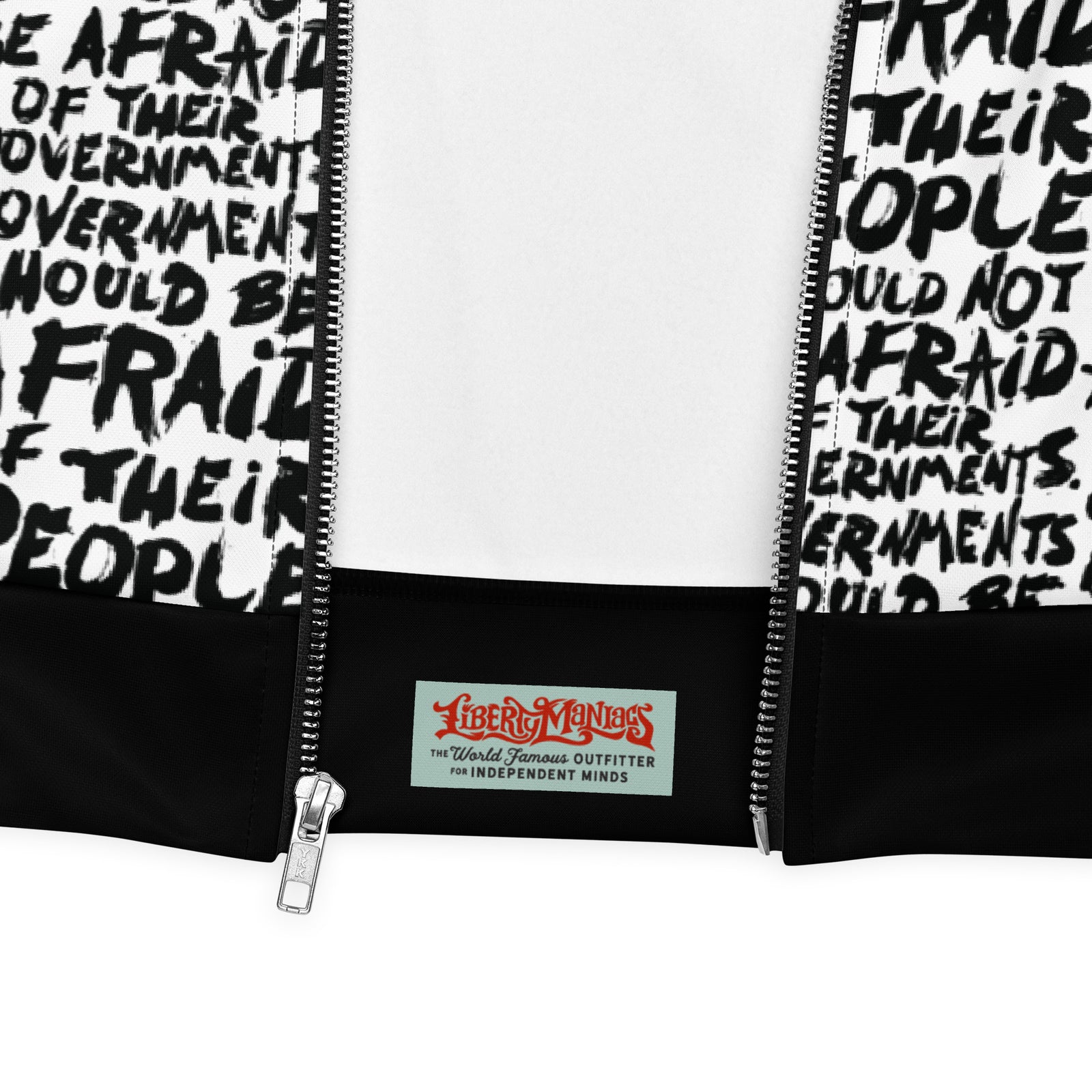 People Should Not Be Afraid of Their Governments Jefferson Quote Bomber Jacket