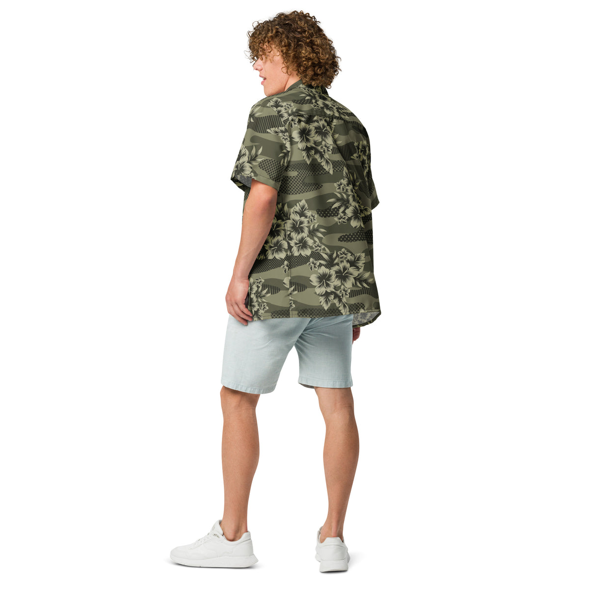 Hawaiian Camouflage Button-Up Shirt