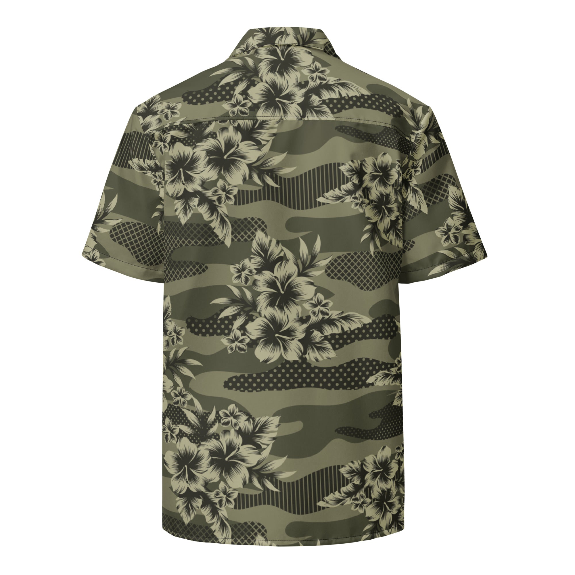 Hawaiian Camouflage Button-Up Shirt