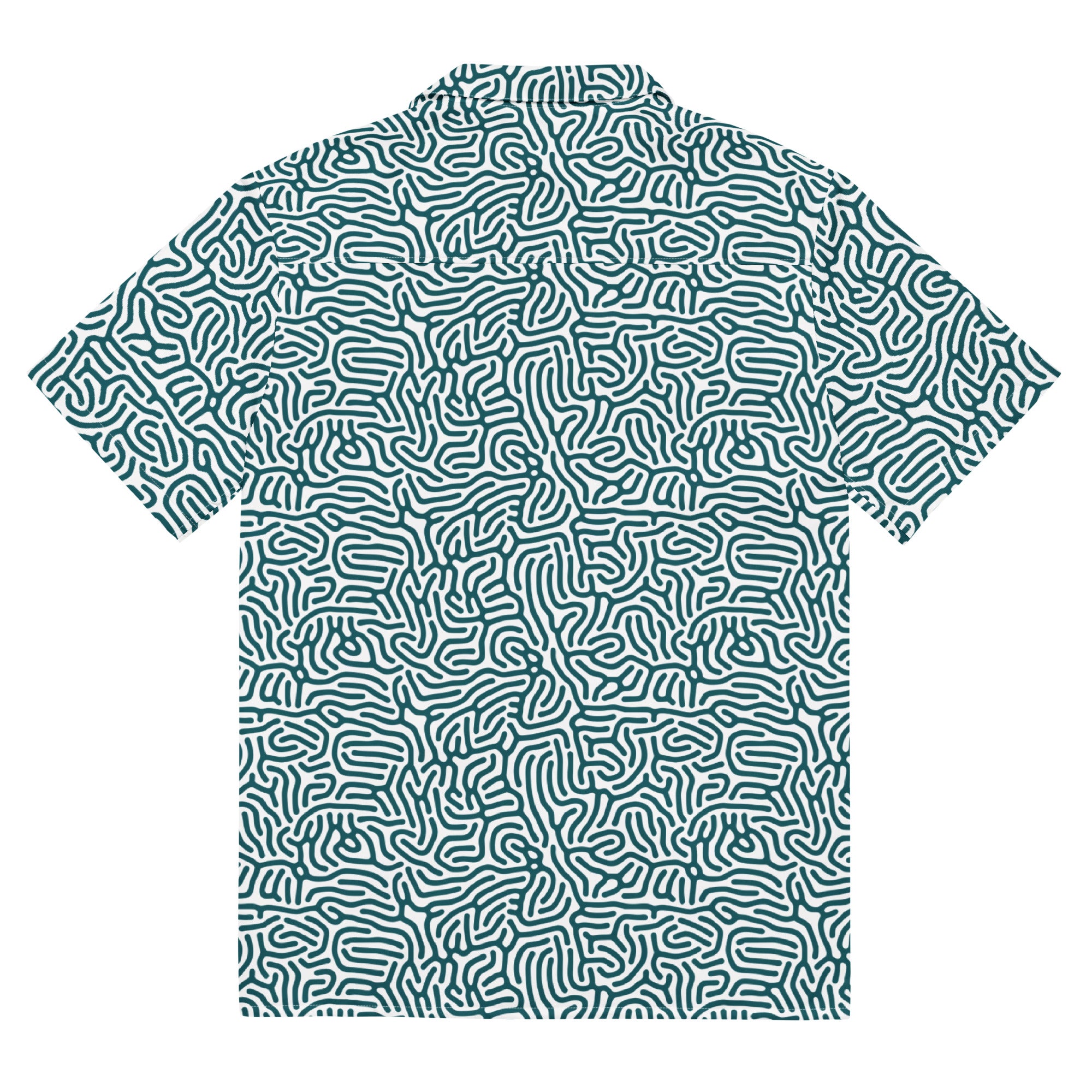 Maze Coral Button-Up Shirt