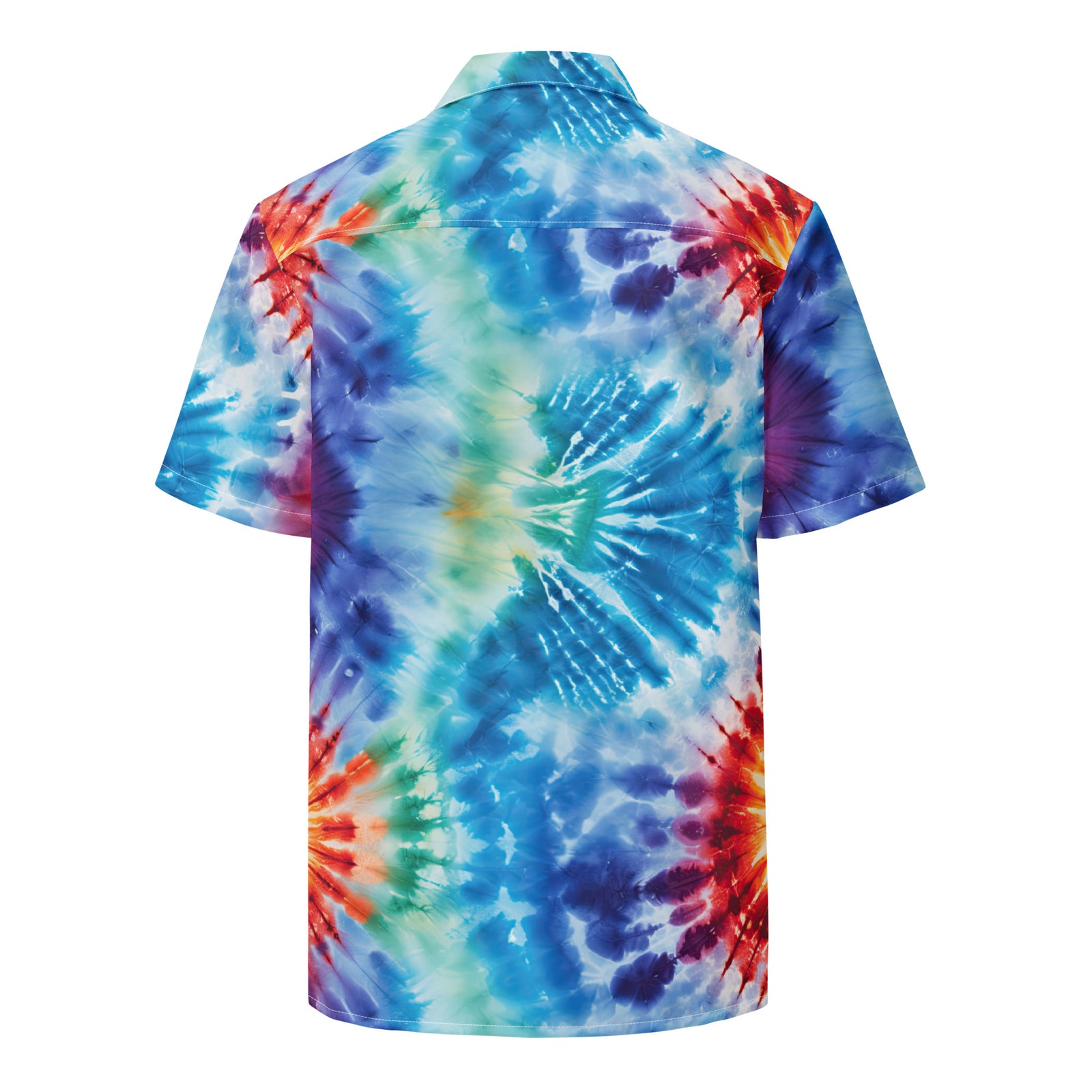Cosmic Charlie Tie Dye Hawaiian Button-Up Shirt