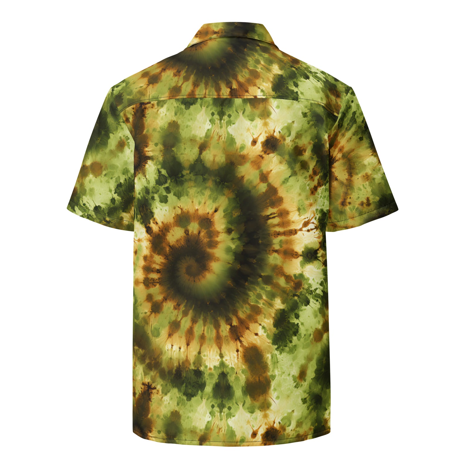 In-A-Gadda-Da-Vida Tie Dye Button-Up Shirt
