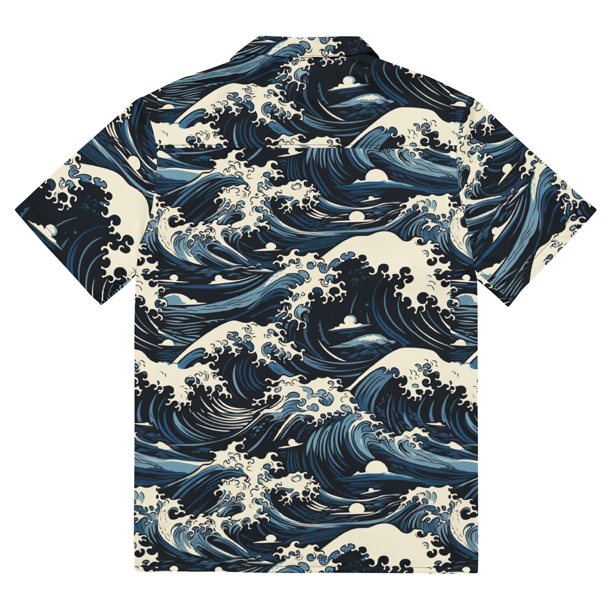 Tsunami Splash Island Button-Up Shirt