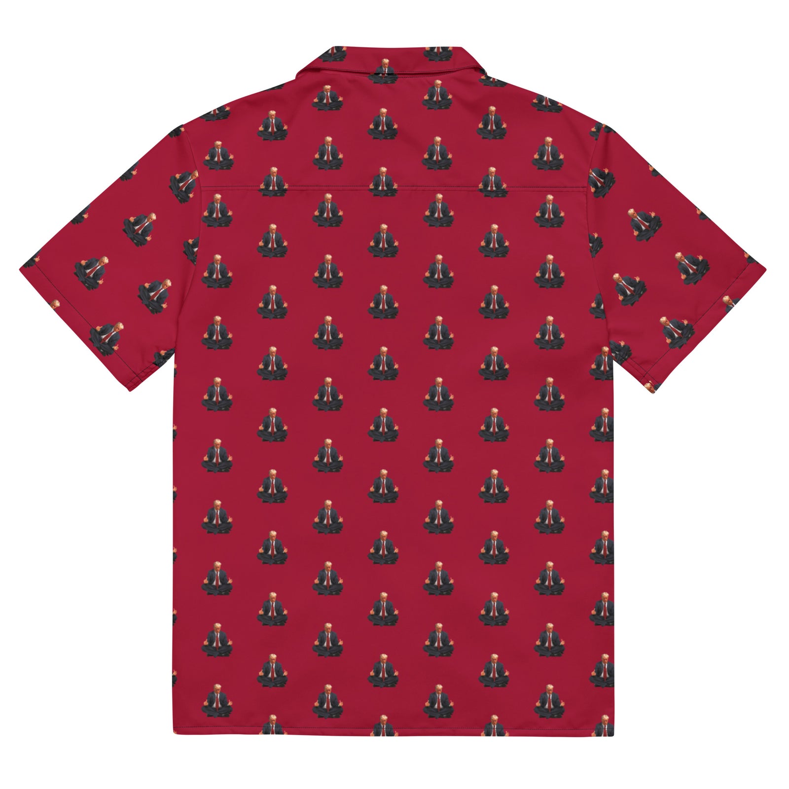 Trump Mugshot Zen Meditation Button-Up Shirt