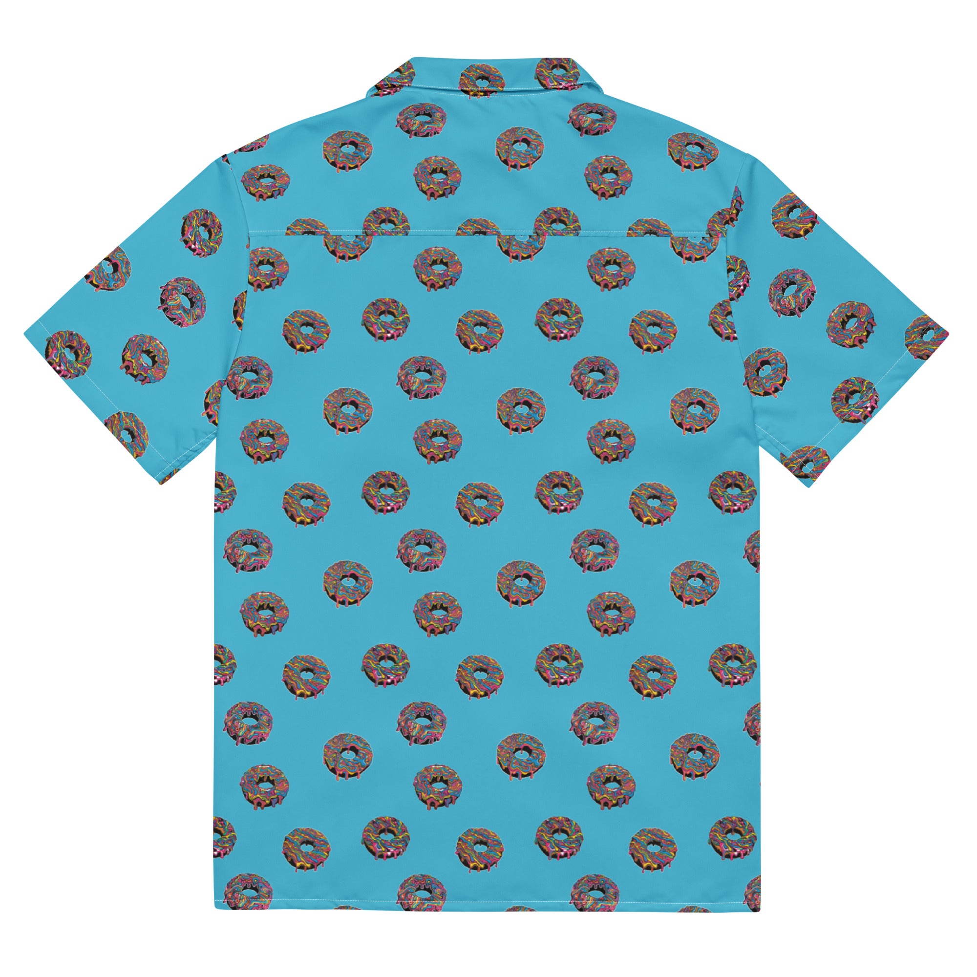 Psychedelic Donut Button Up Shirt