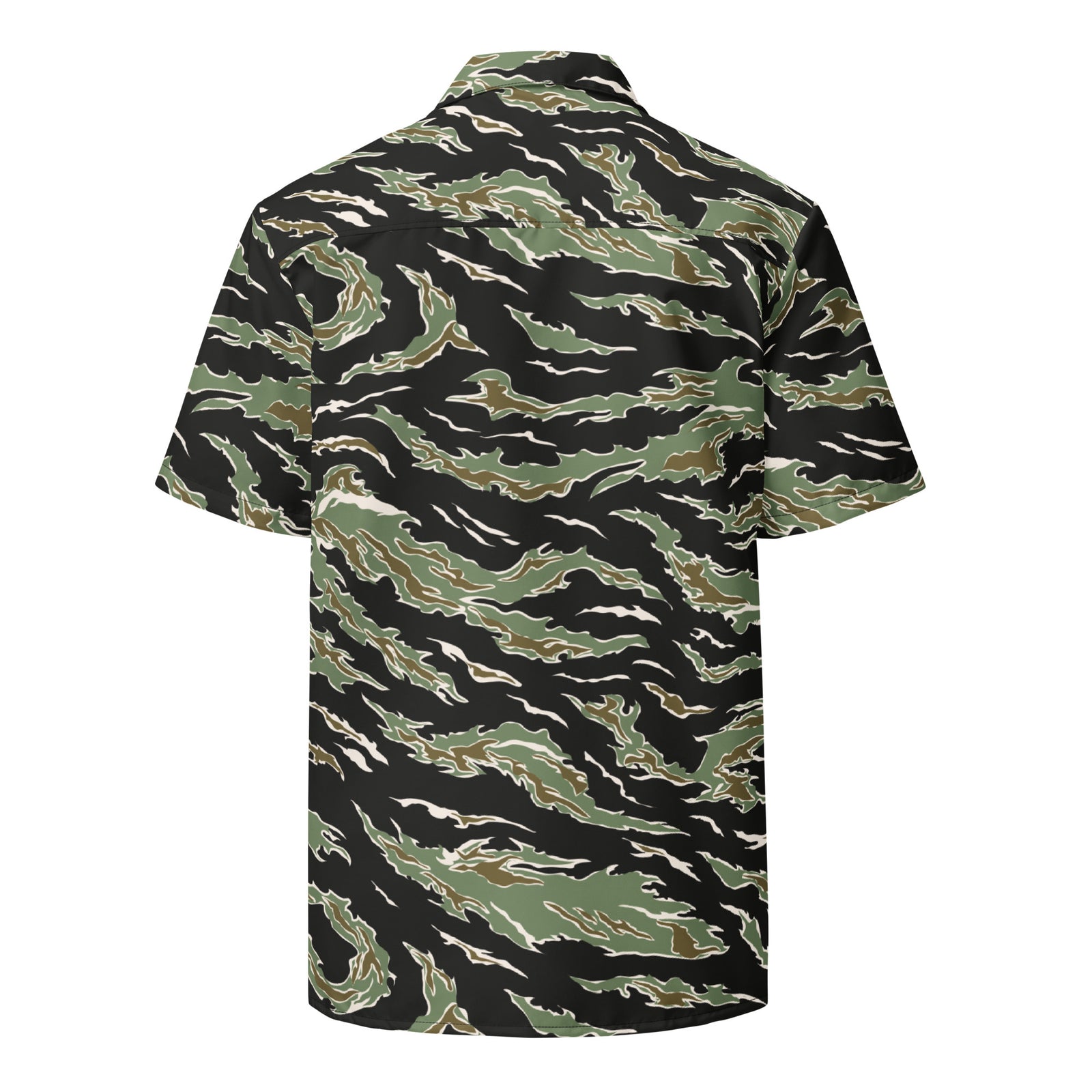 Tiger Stripe Hawaiian Button-Up Shirt