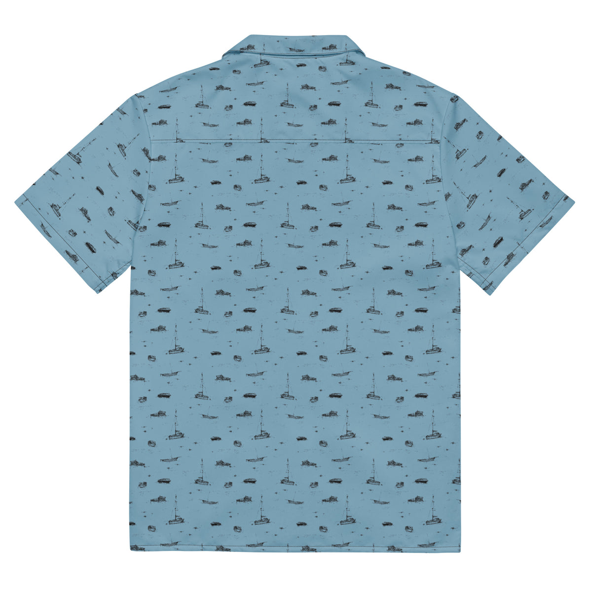 Boats on the Sea Button Up Shirt