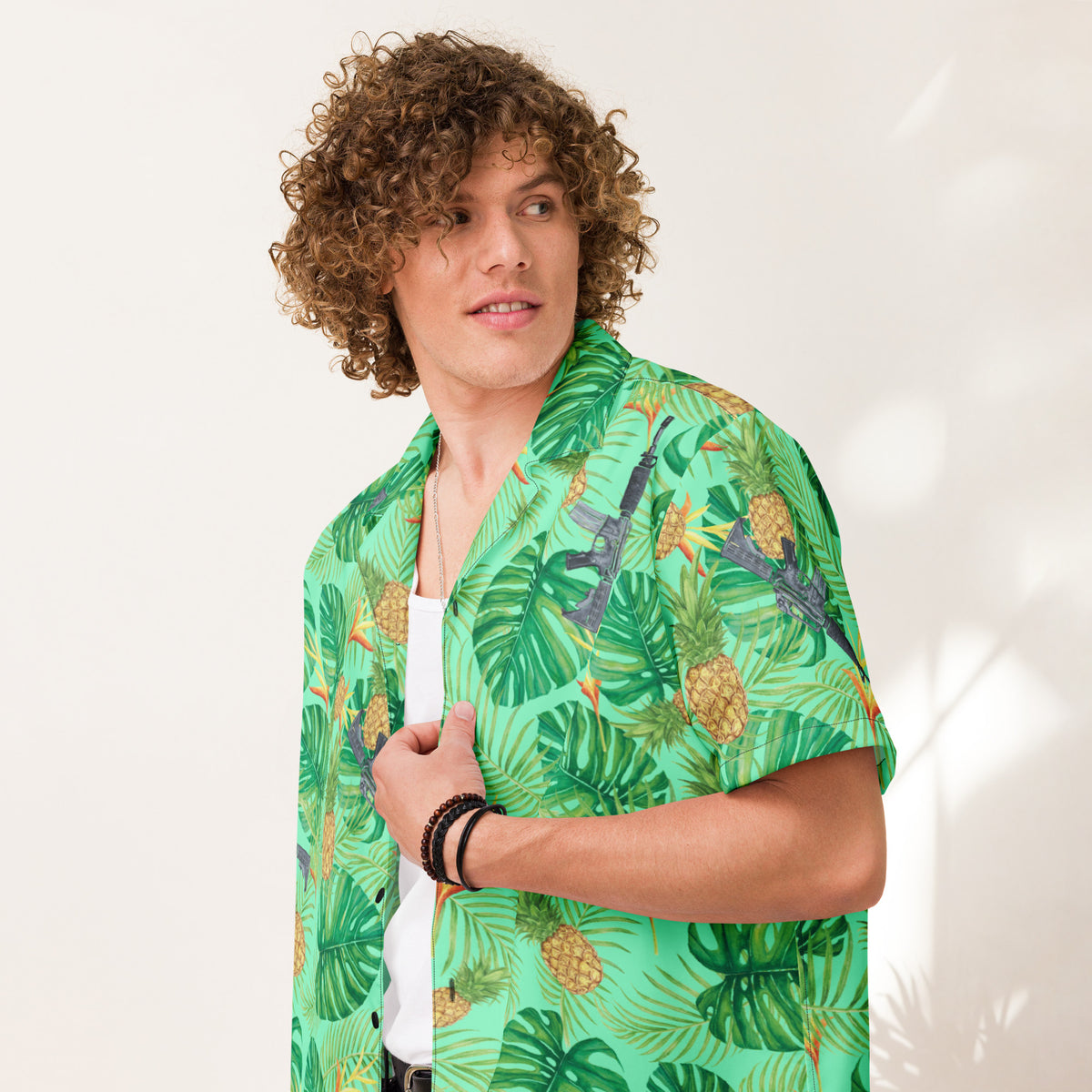 Pineapples and Carbines Hawaiian Shirt