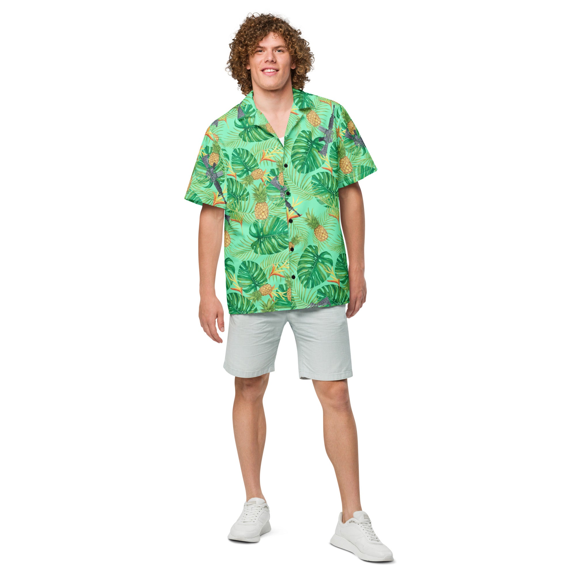 Pineapples and Carbines Hawaiian Shirt