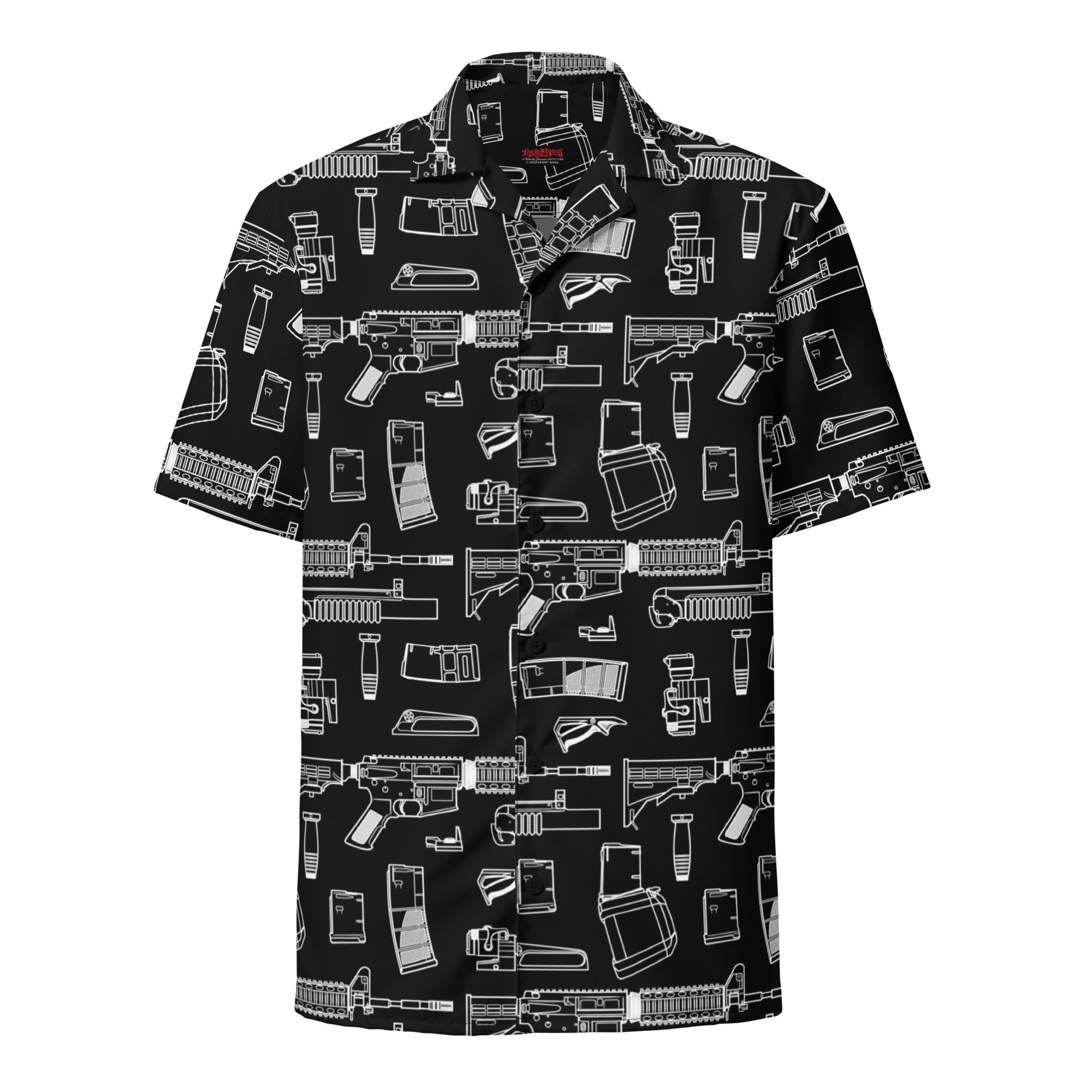 gun dress shirt Retro Rifle - Men's Button Down