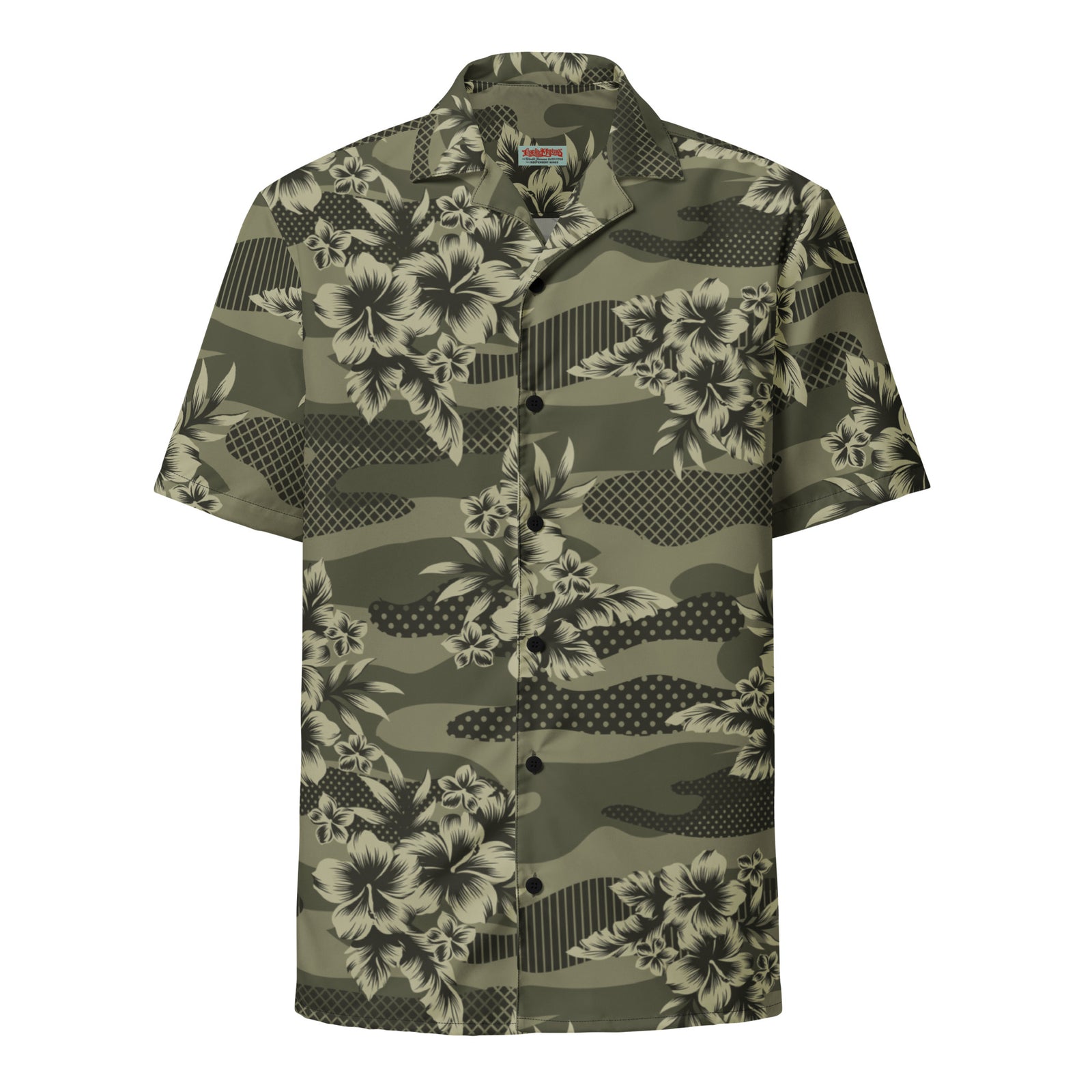 Hawaiian Camouflage Button-Up Shirt