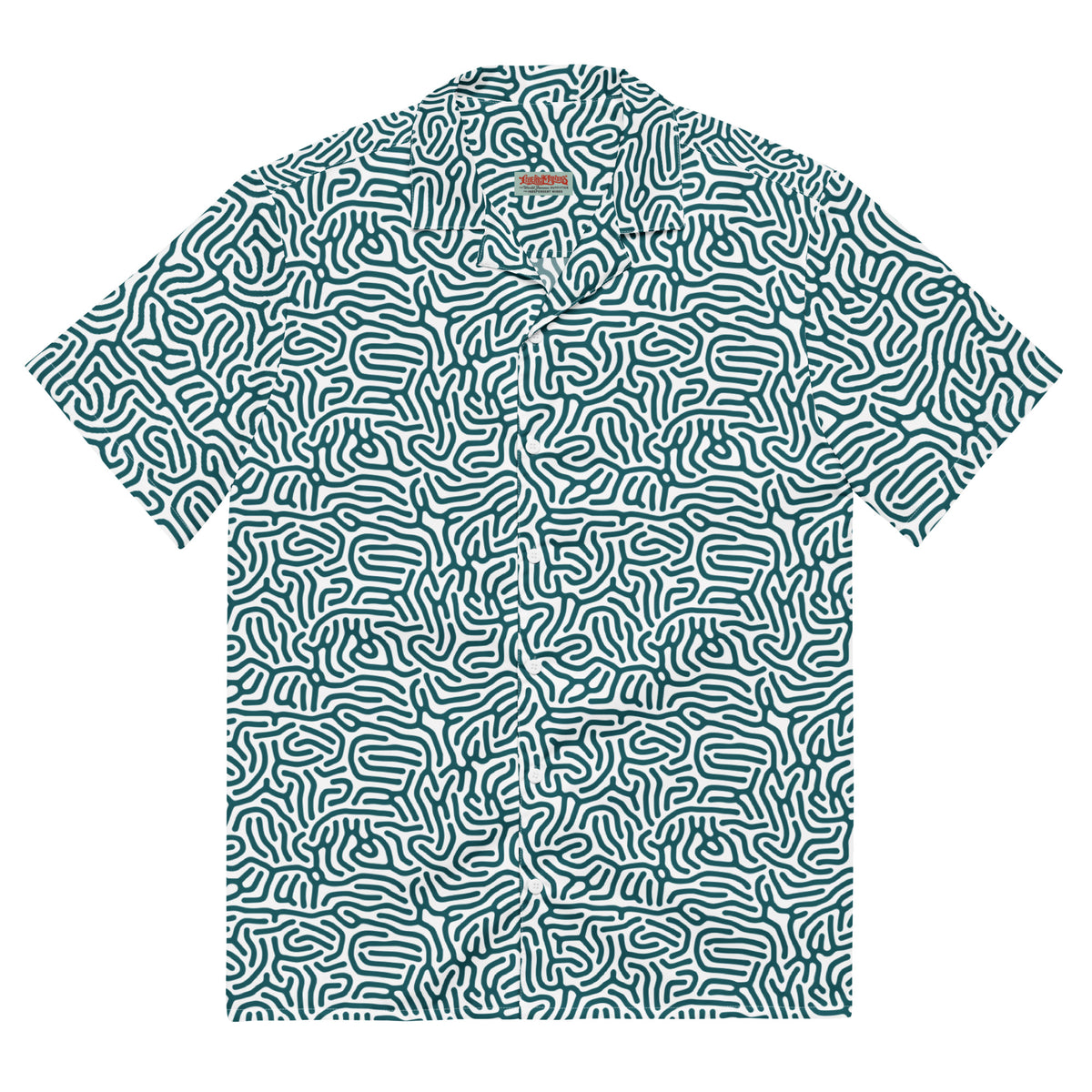 Maze Coral Button-Up Shirt