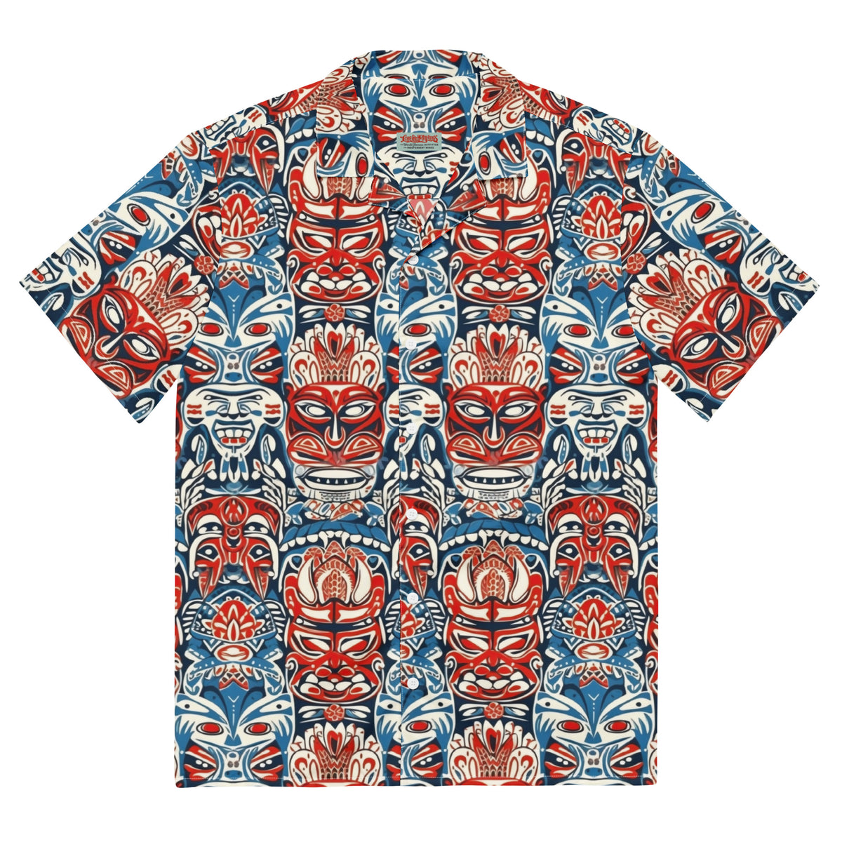 Tiger Stripe Hawaiian Button-Up Shirt