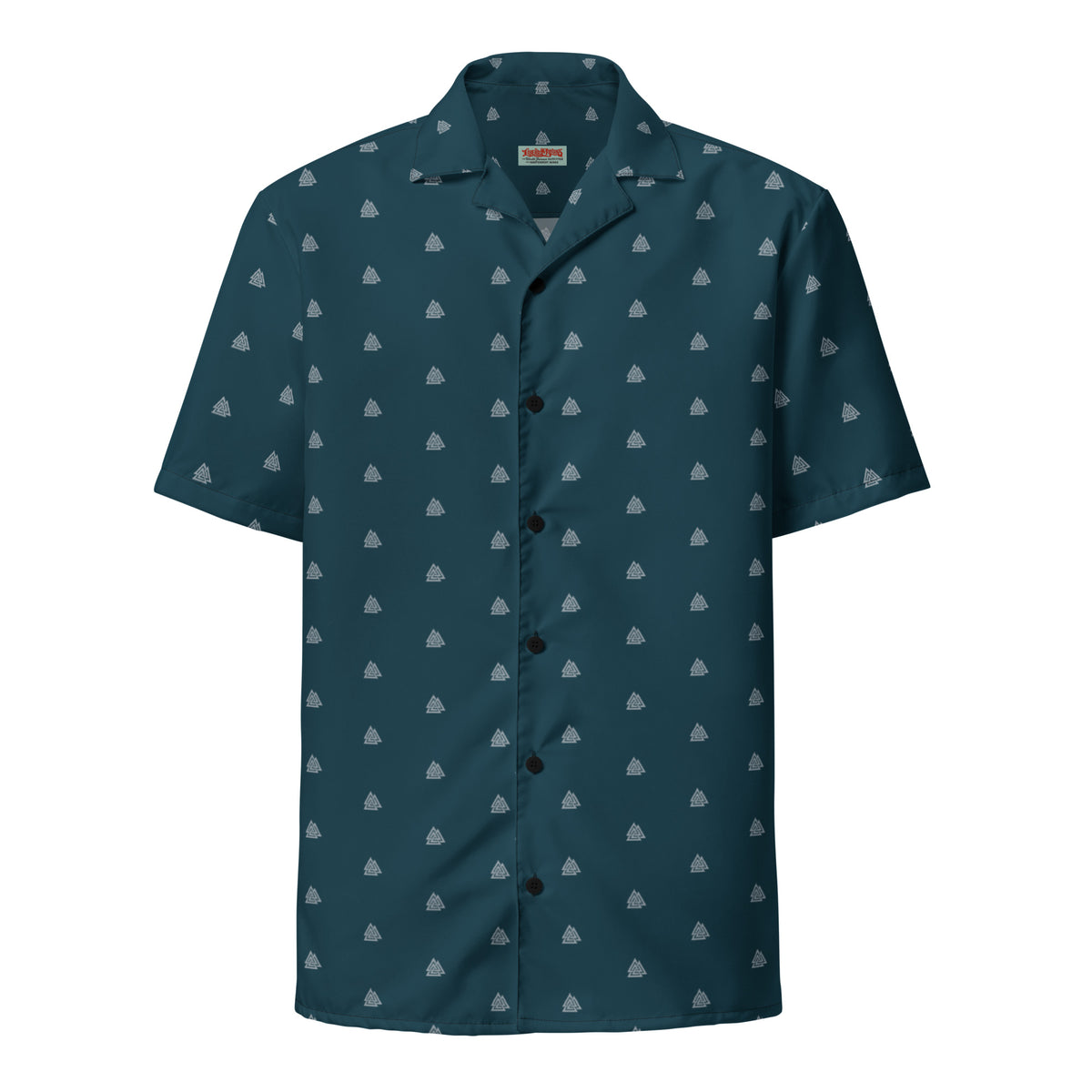 Liberty Maniacs Viking Valknut Button-Up Shirt M