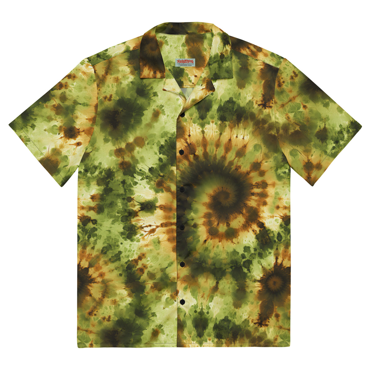 In-A-Gadda-Da-Vida Tie Dye Button-Up Shirt