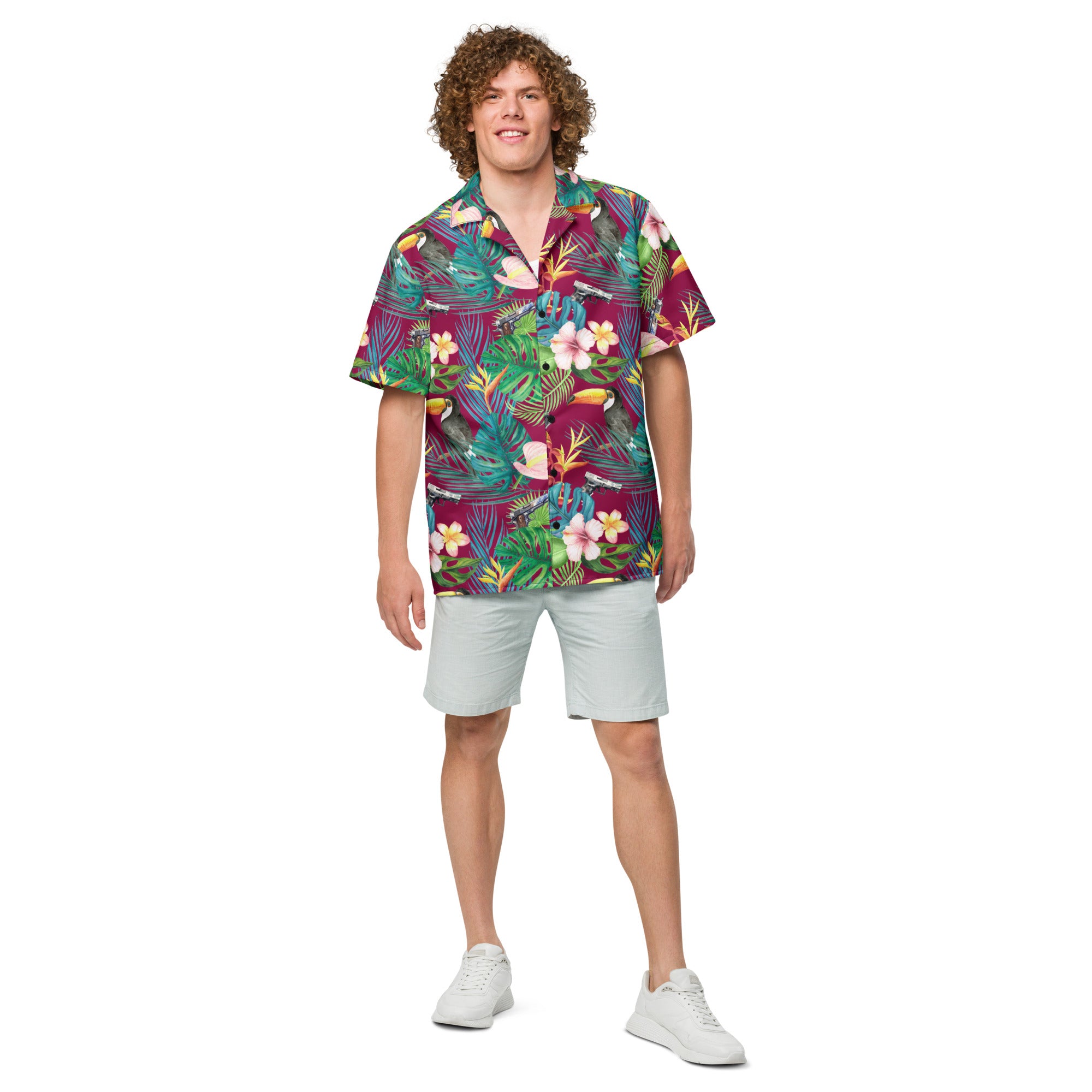 Hibiscus Bang Bang Sunset Hawaiian Shirt