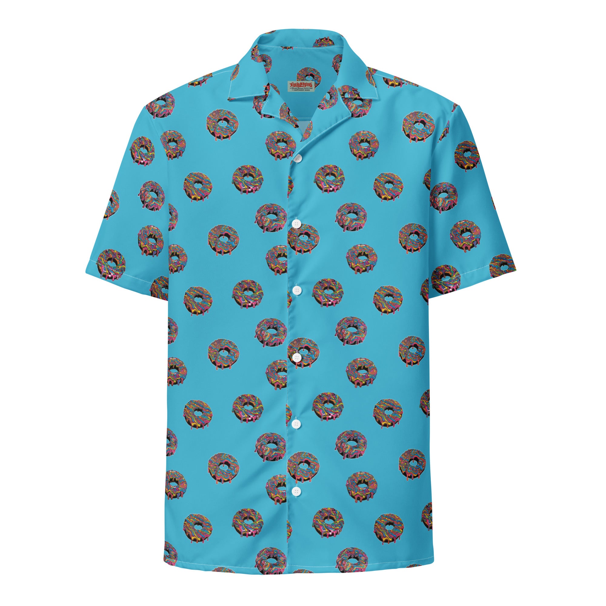 Psychedelic Donut Button Up Shirt