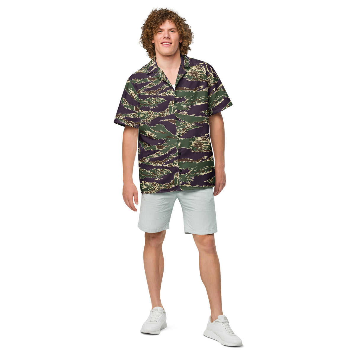 Taiwan Marine Corps Digital Tiger Stripe Camo Button Up Shirt