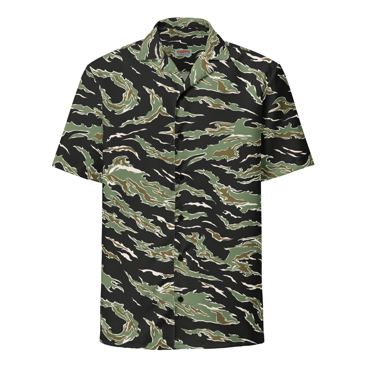 Tiger Stripe Hawaiian Button-Up Shirt