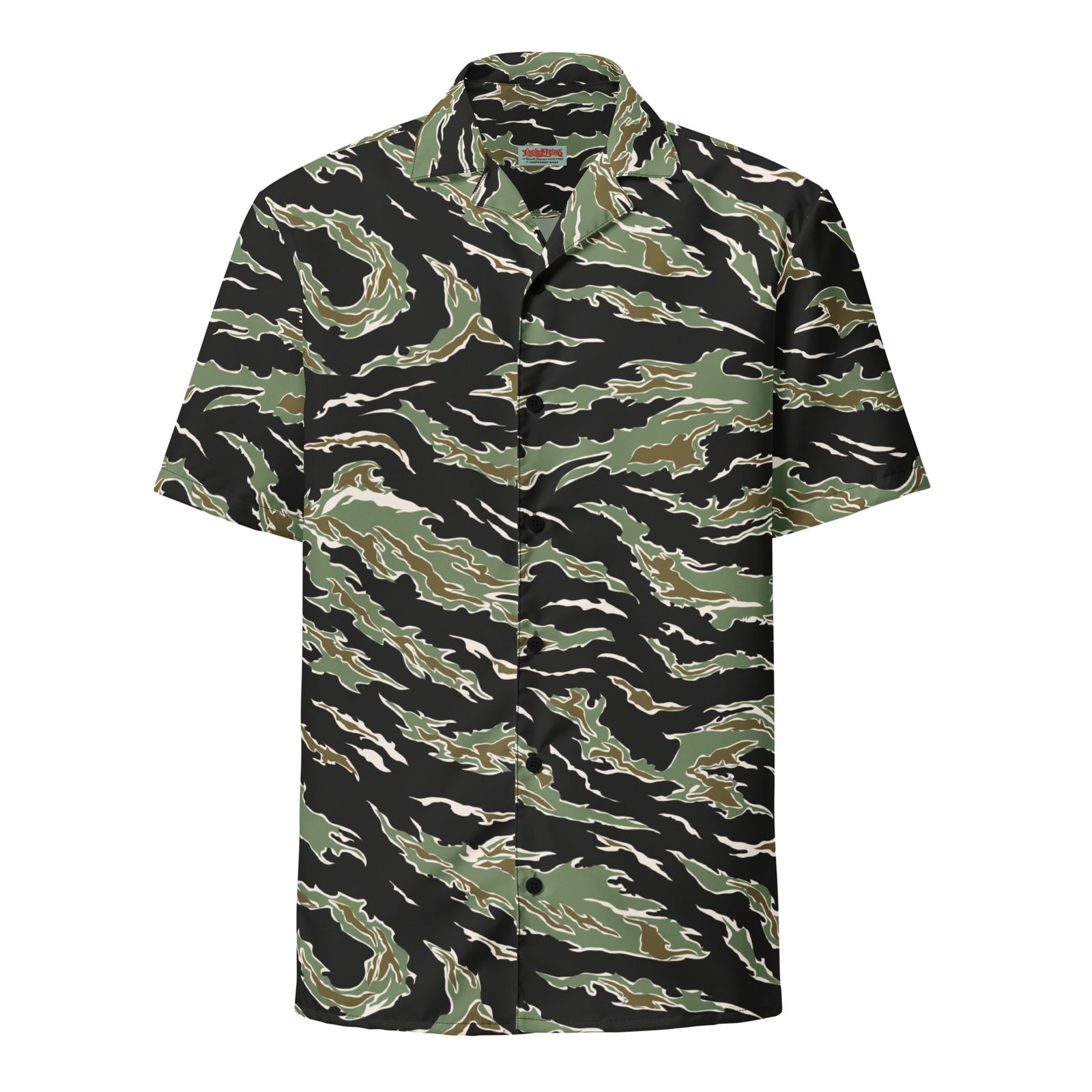 Tiger Stripe Hawaiian Button-Up Shirt