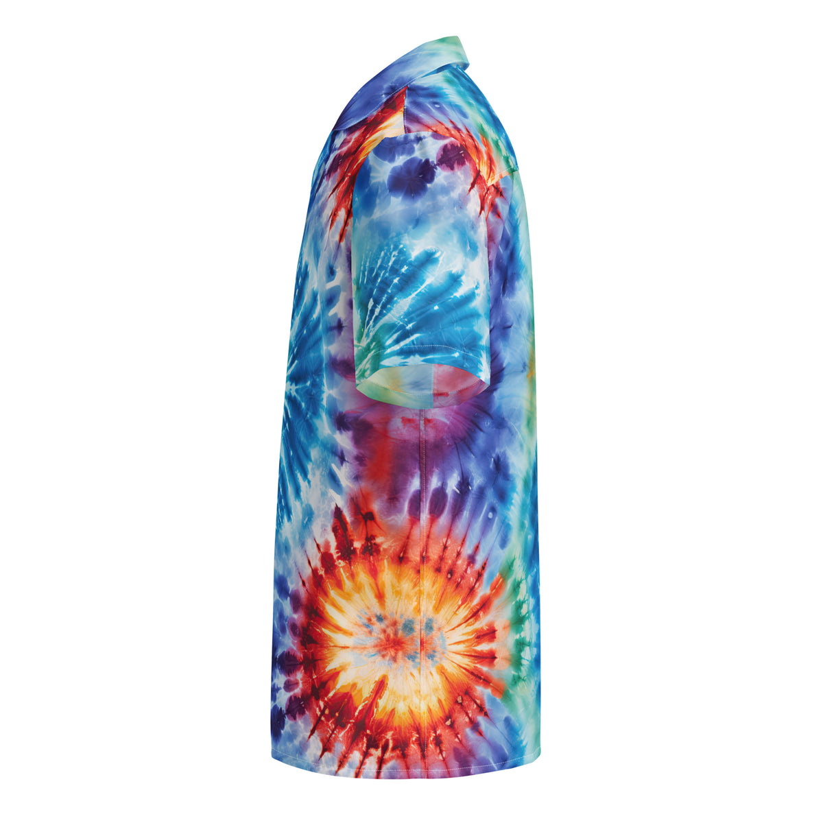 Cosmic Charlie Tie Dye Hawaiian Button-Up Shirt