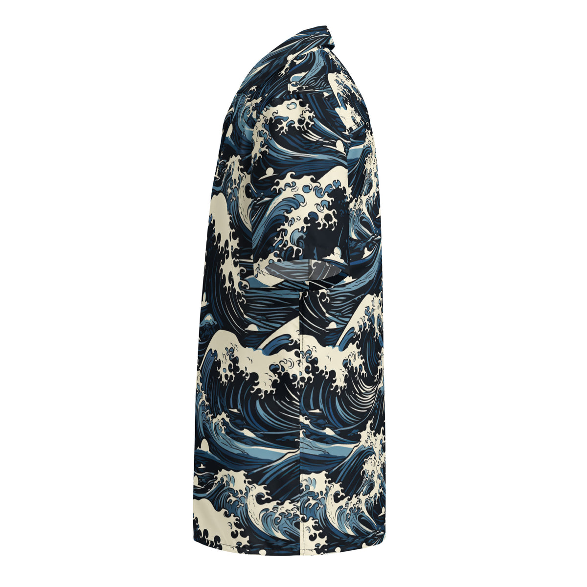 Tsunami Splash Island Button-Up Shirt