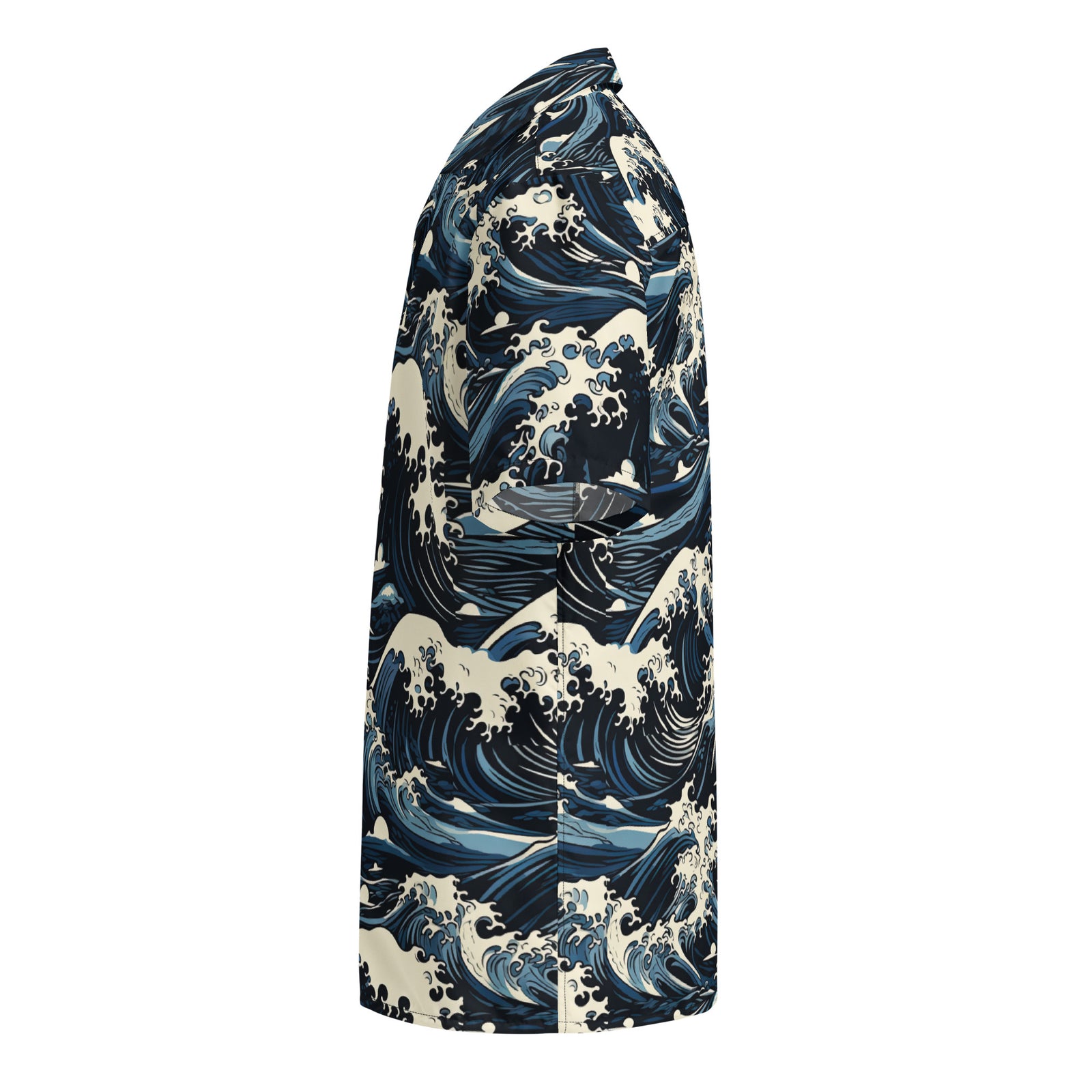 Tsunami Splash Island Button-Up Shirt