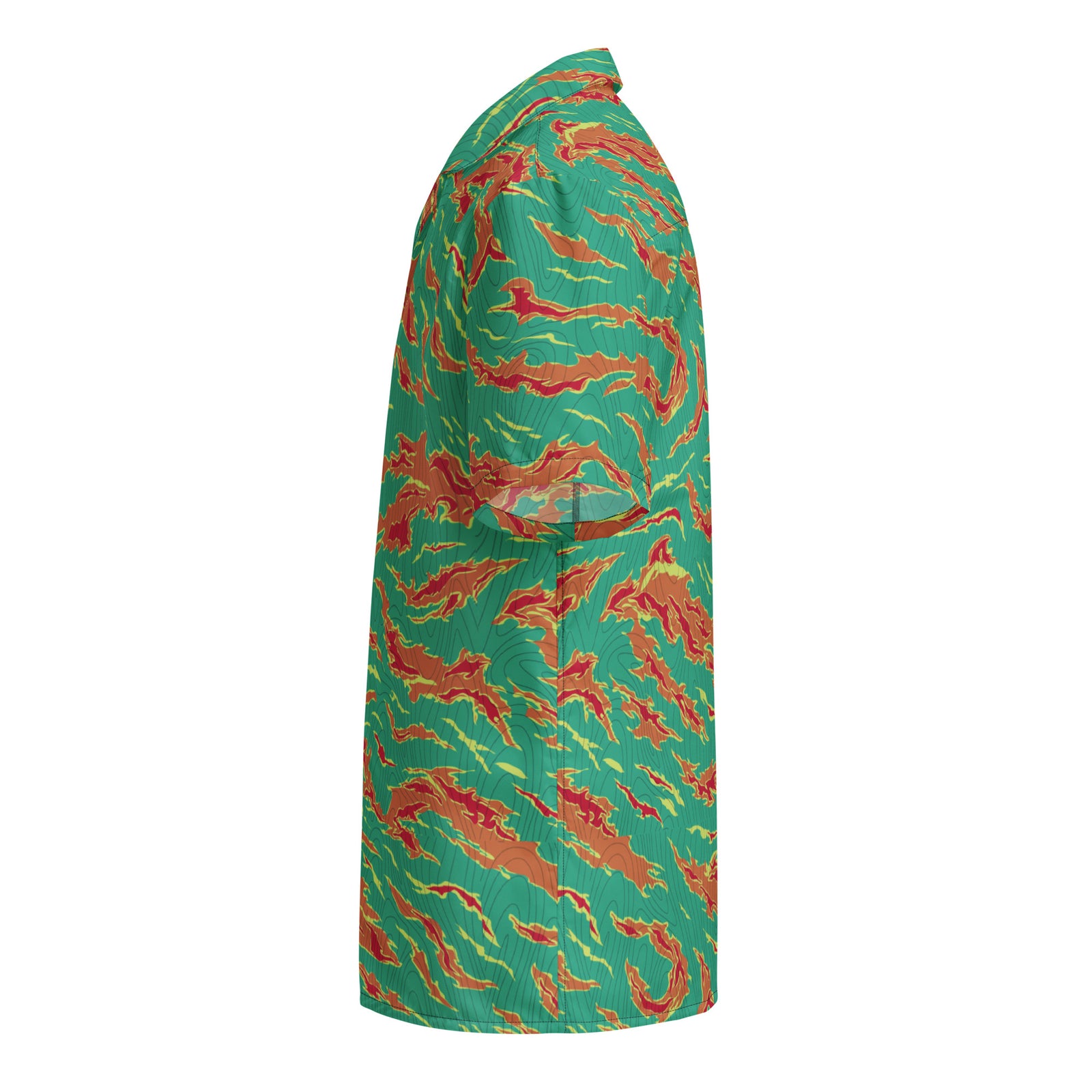 Electric Tiger stripe Camo Hawaiian Shirt