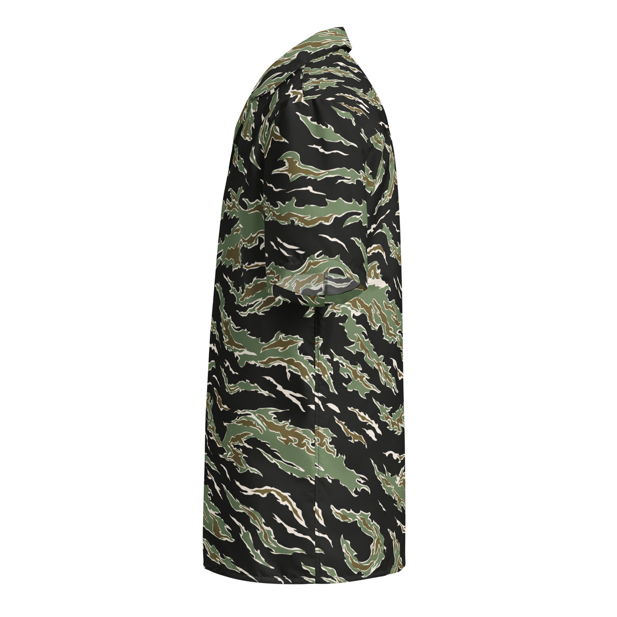 Tiger Stripe Hawaiian Button-Up Shirt