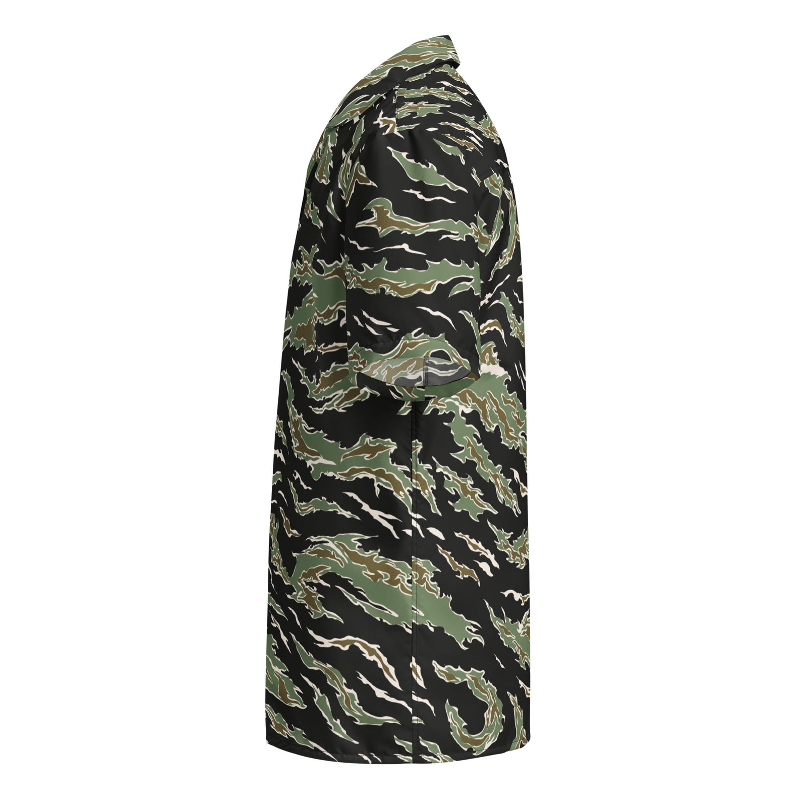 Tiger Stripe Hawaiian Button-Up Shirt