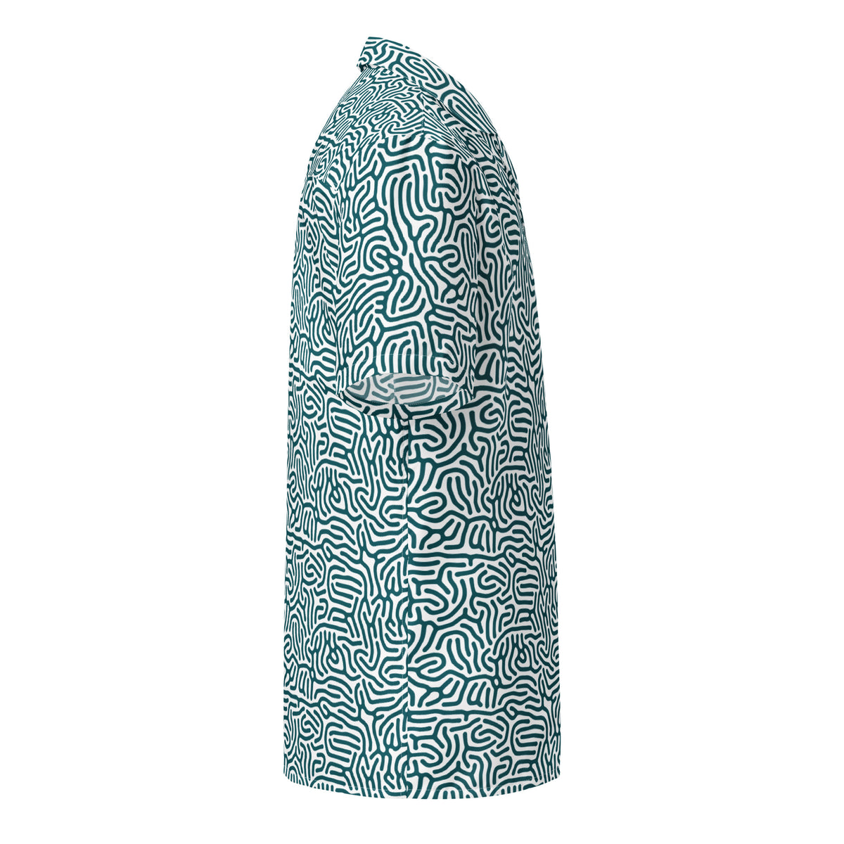 Maze Coral Button-Up Shirt