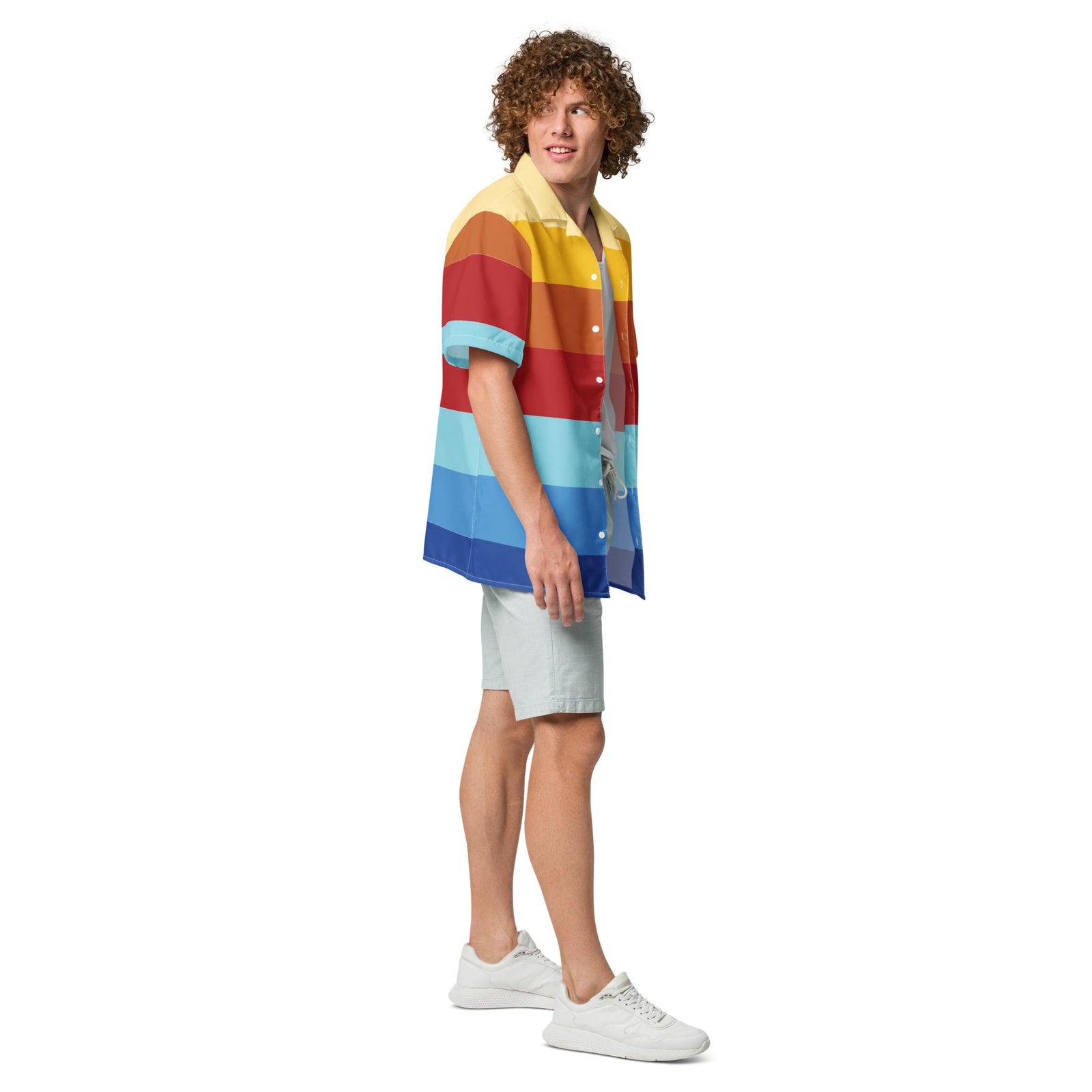 Tequila Sunrise Spectrum Button-Up Shirt