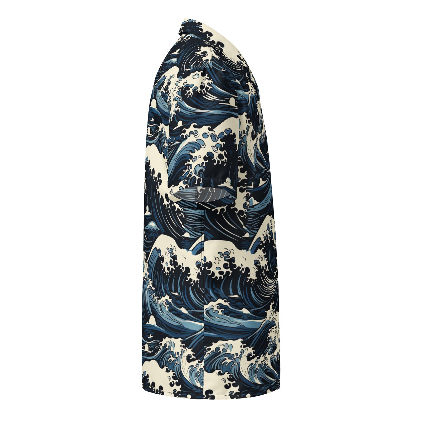 Tsunami Splash Island Button-Up Shirt