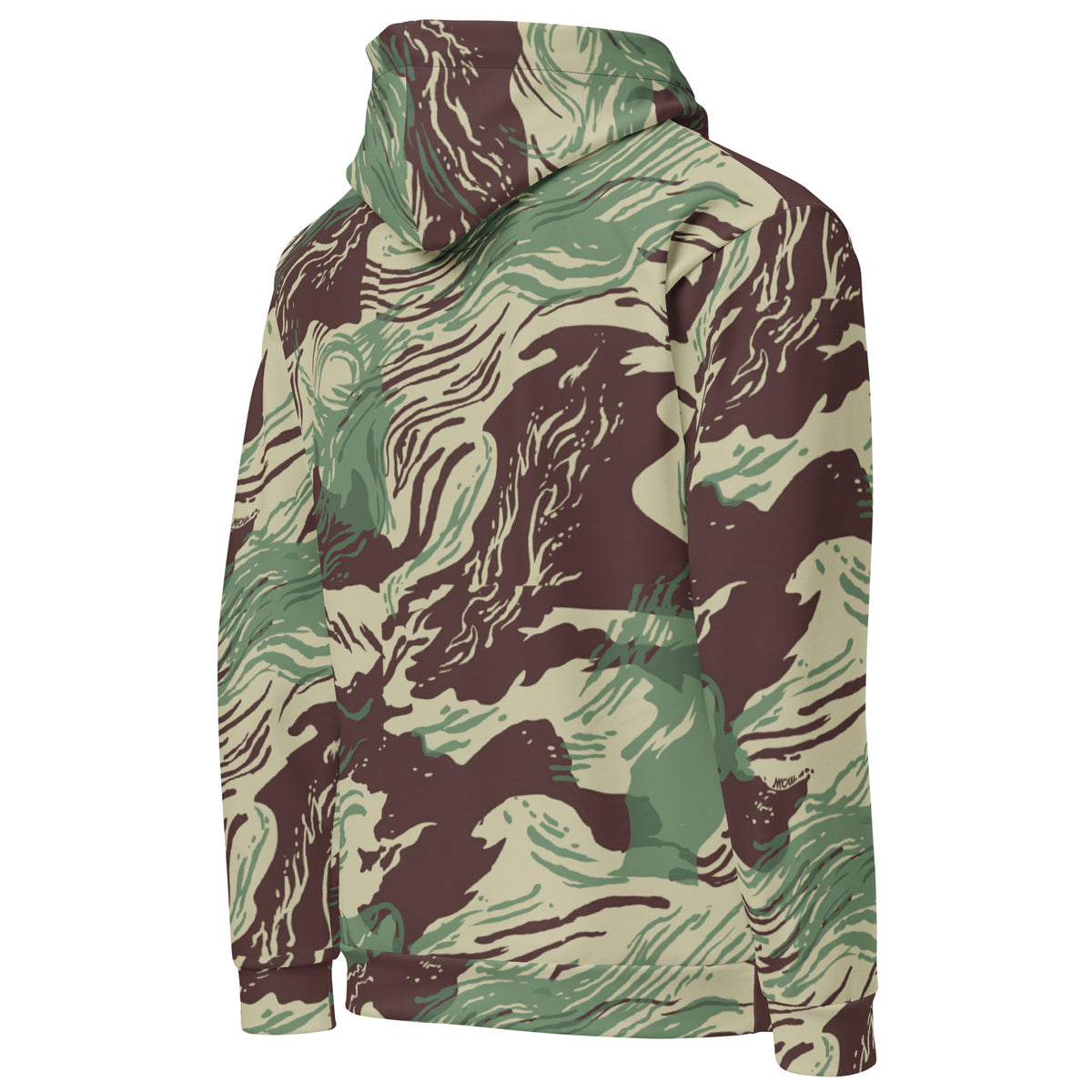 Rhodesian Brushstroke Camo Cotton Hoodie by Liberty Maniacs